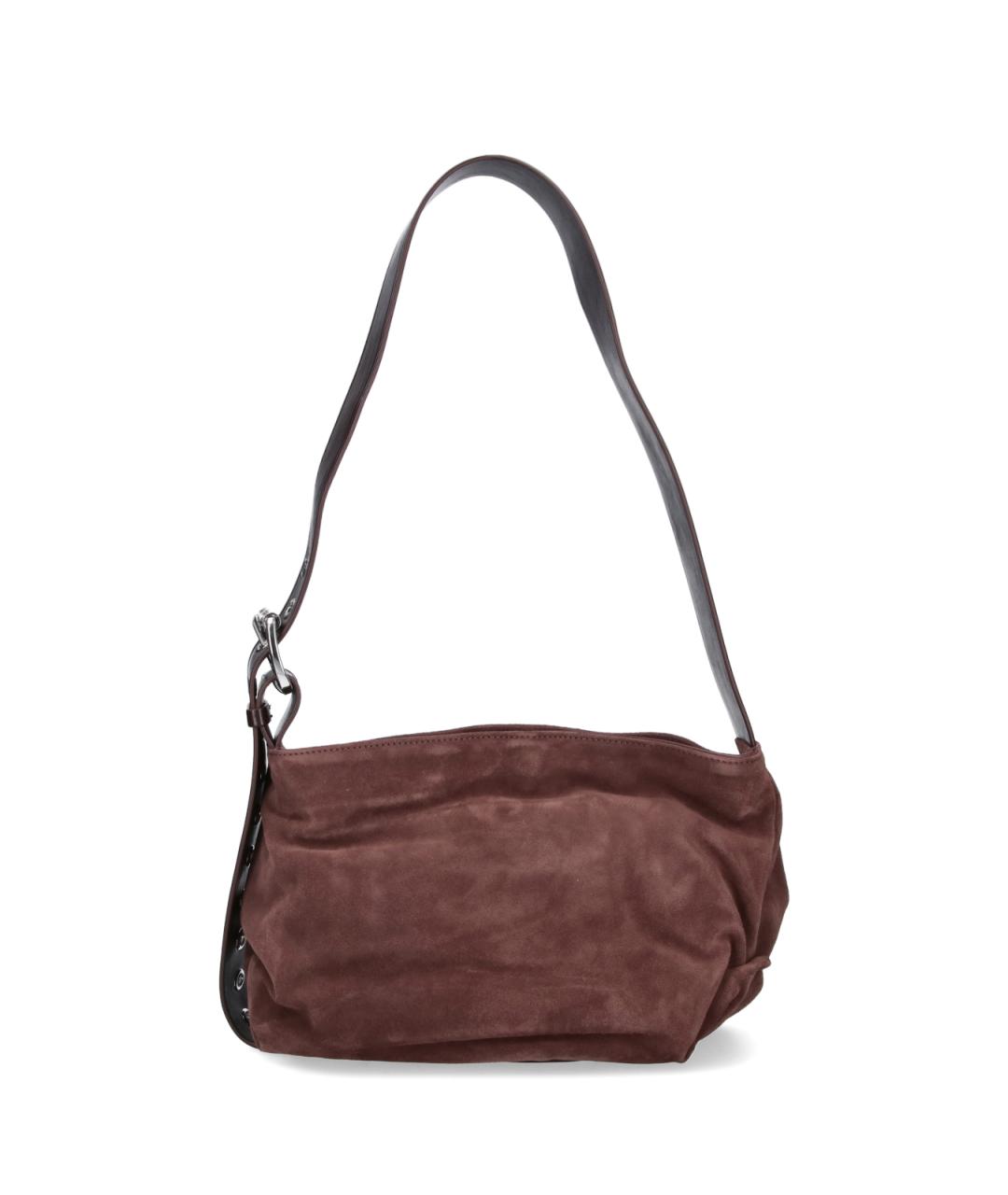 VIVIENNE WESTWOOD Коричневая замшевая сумка с короткими ручками, фото 3