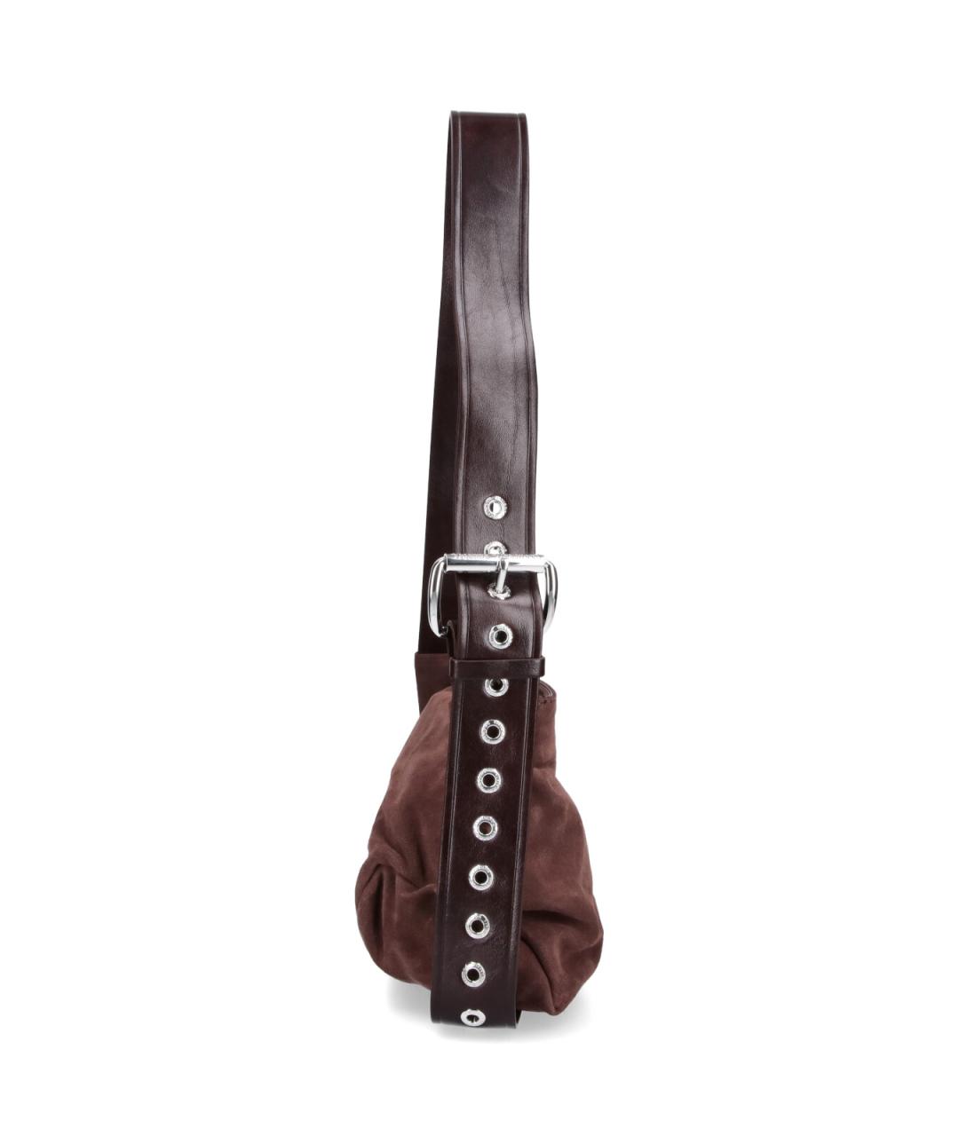 VIVIENNE WESTWOOD Коричневая замшевая сумка с короткими ручками, фото 5