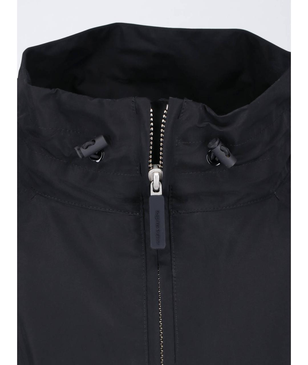 entire studios Черное полиэстеровое пальто, фото 4