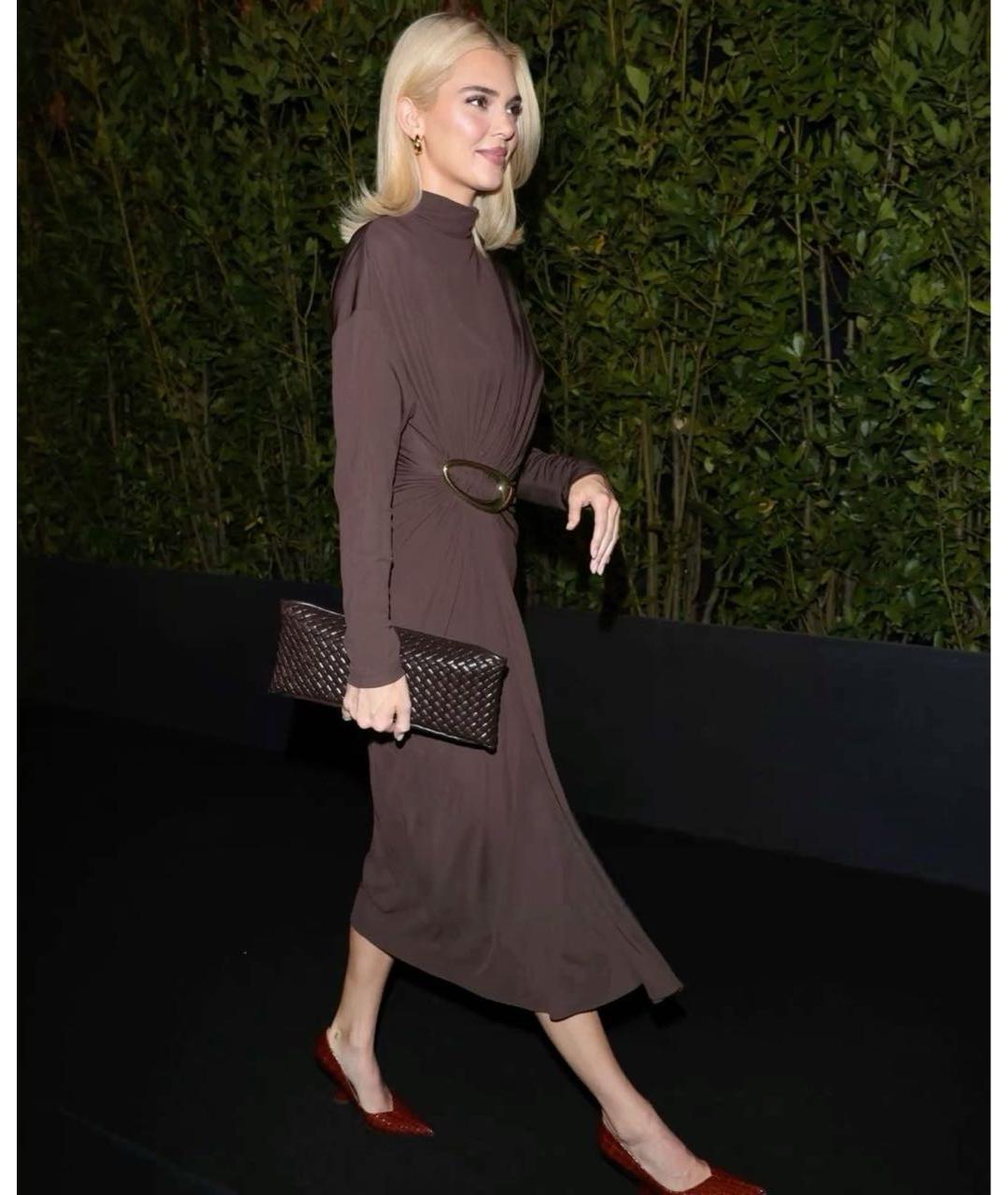 BOTTEGA VENETA Бордовые кожаные туфли, фото 3