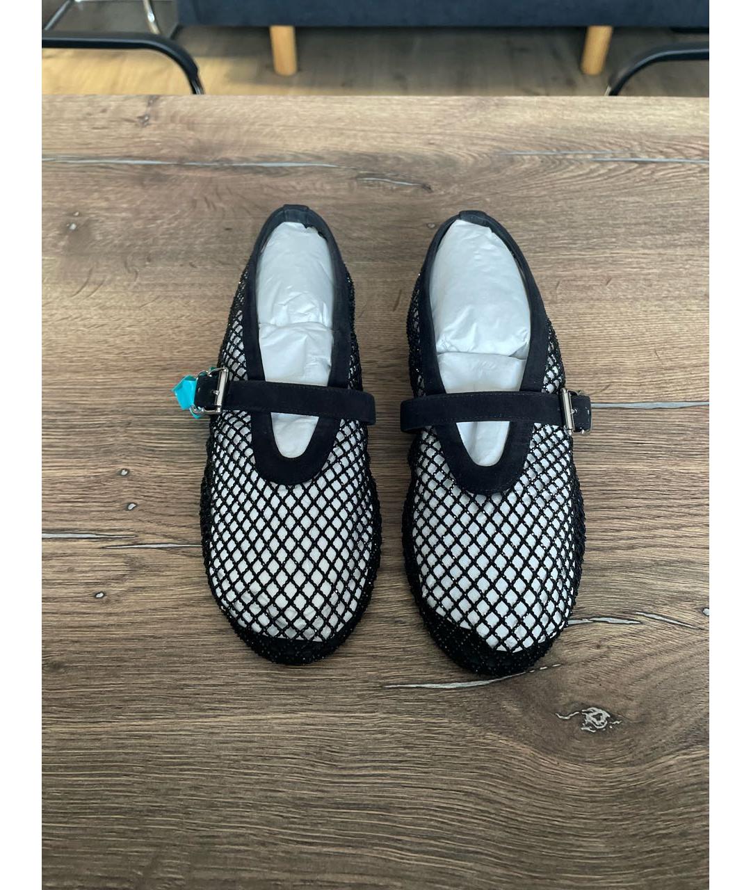 ALAIA Черные текстильные босоножки, фото 2