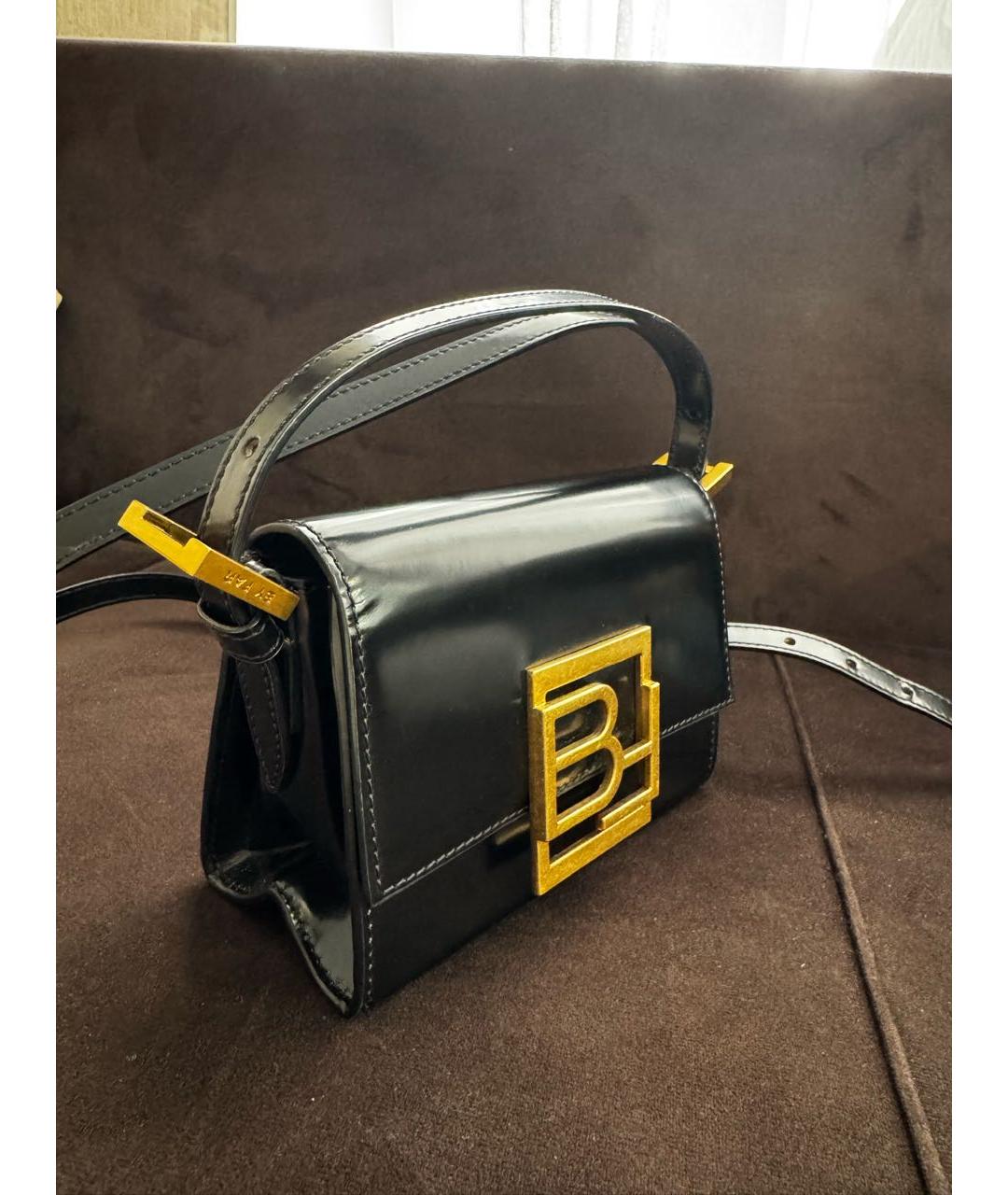 BY FAR Черная кожаная сумка через плечо, фото 2