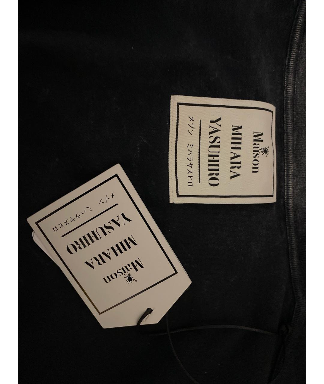 MAISON MIHARA YASUHIRO Серая хлопковая футболка, фото 2