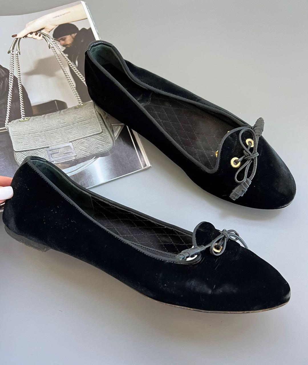 TOM FORD Черные балетки, фото 7