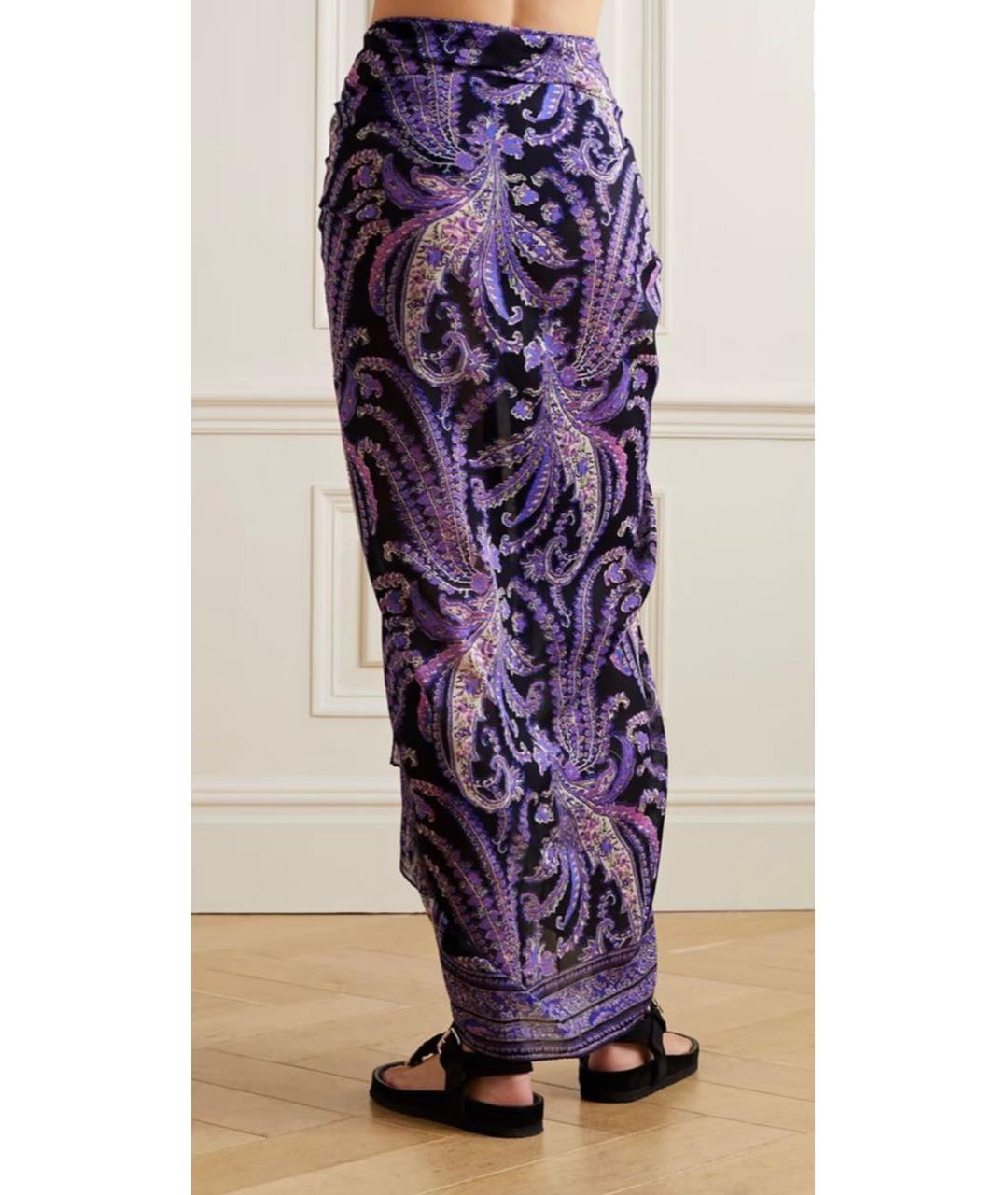 ISABEL MARANT Фиолетовое хлопковое парео, фото 8