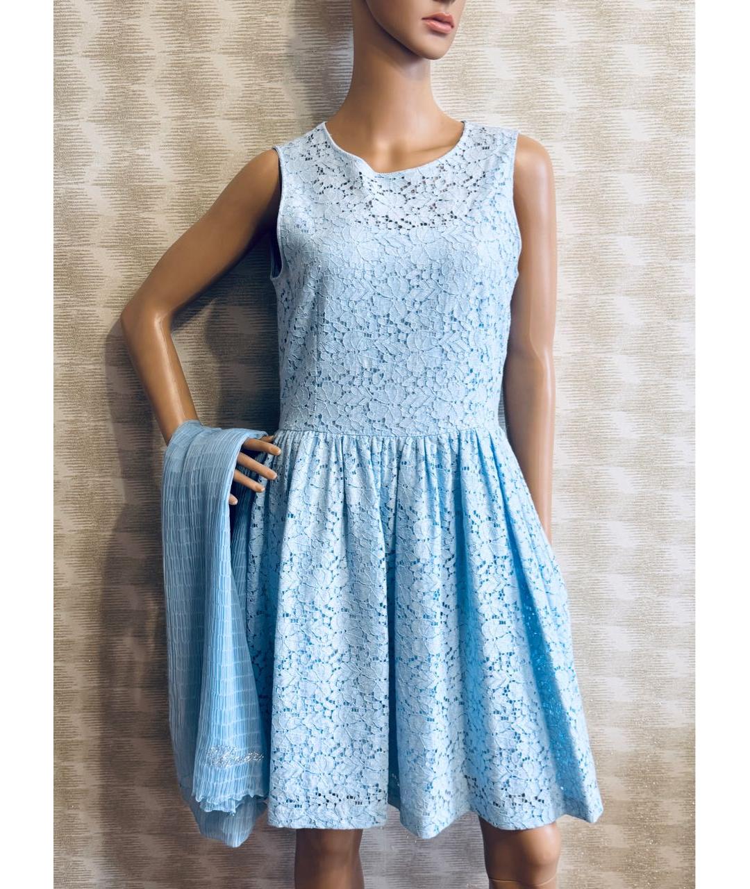 BLUMARINE Голубой шарф, фото 5