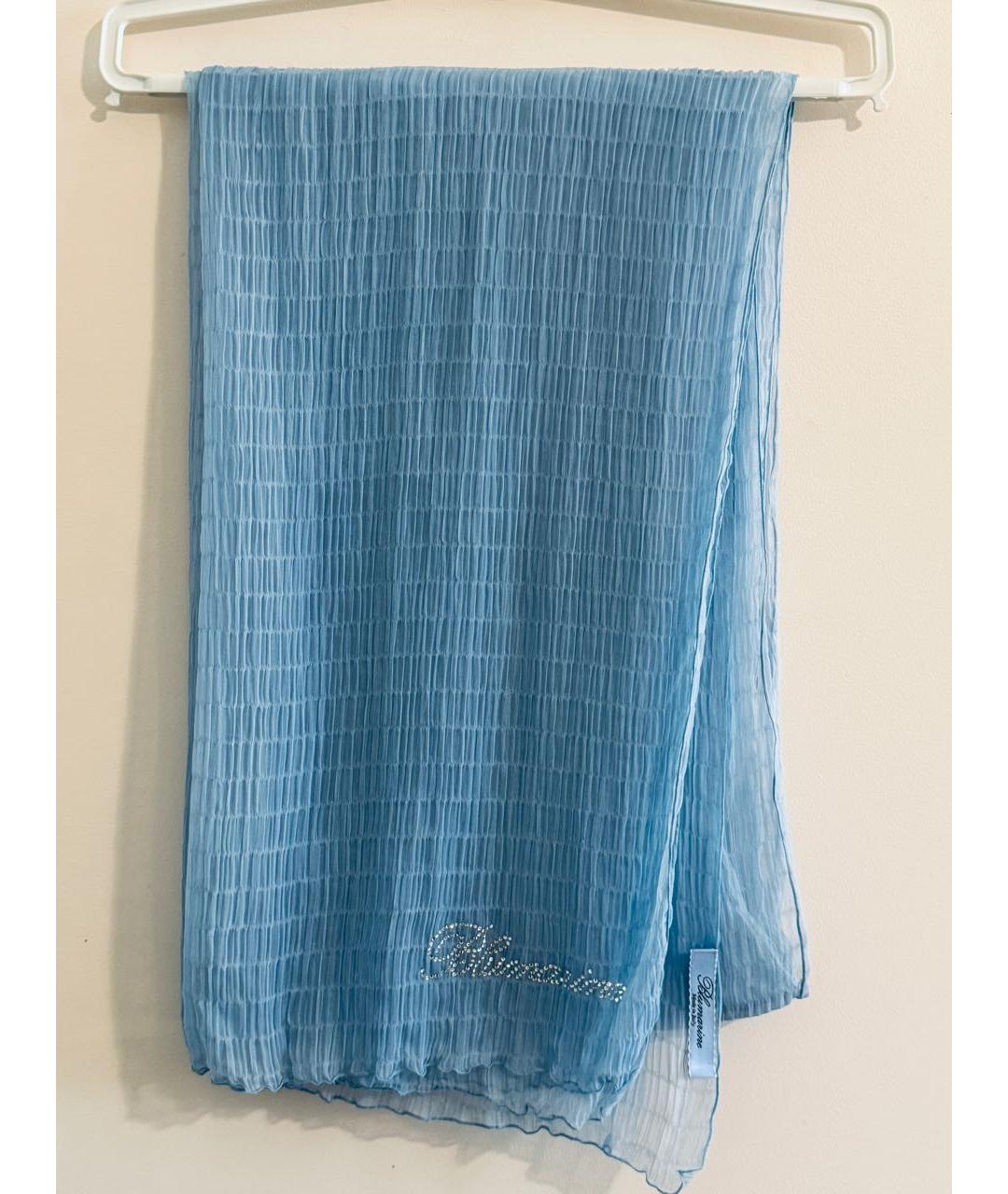 BLUMARINE Голубой шарф, фото 6