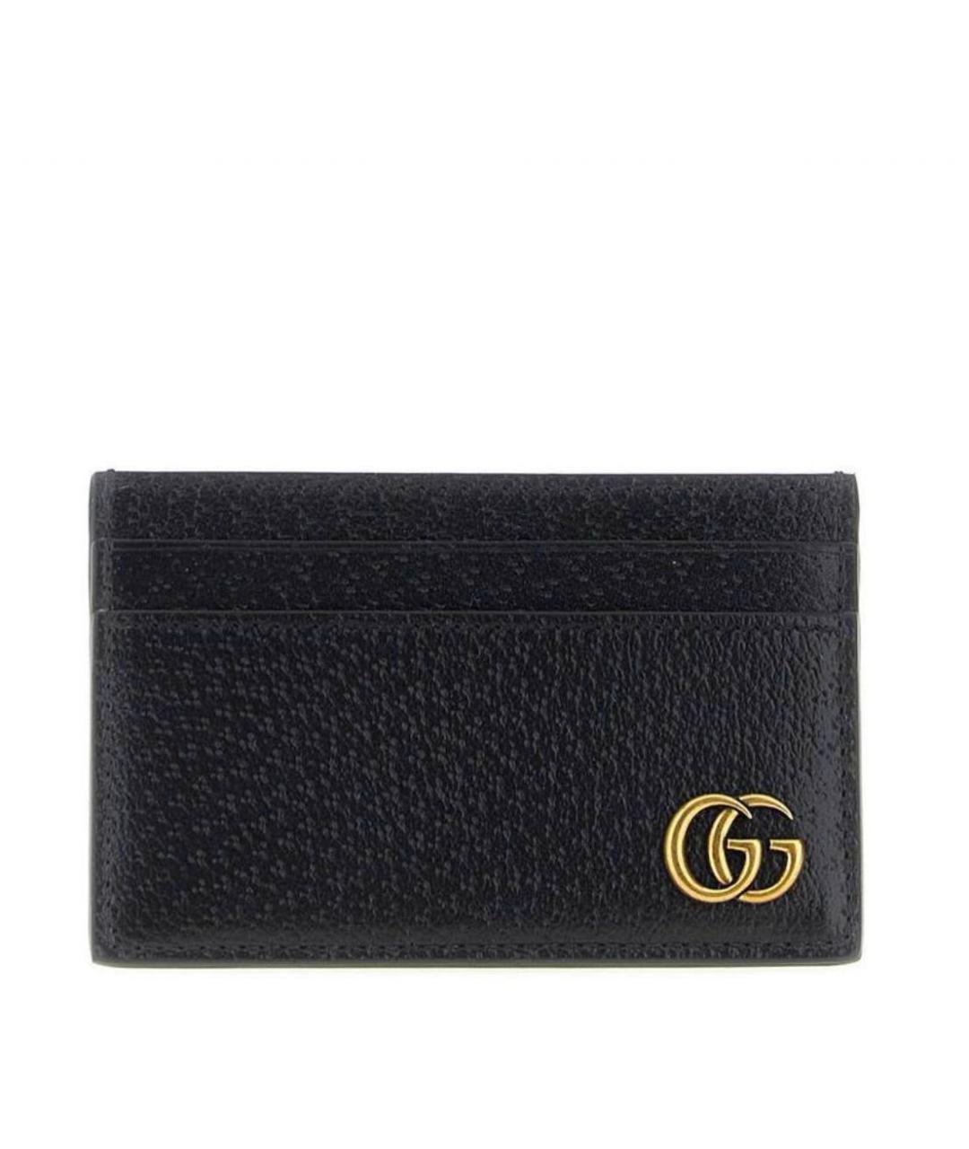 GUCCI Черный кожаный кардхолдер, фото 1