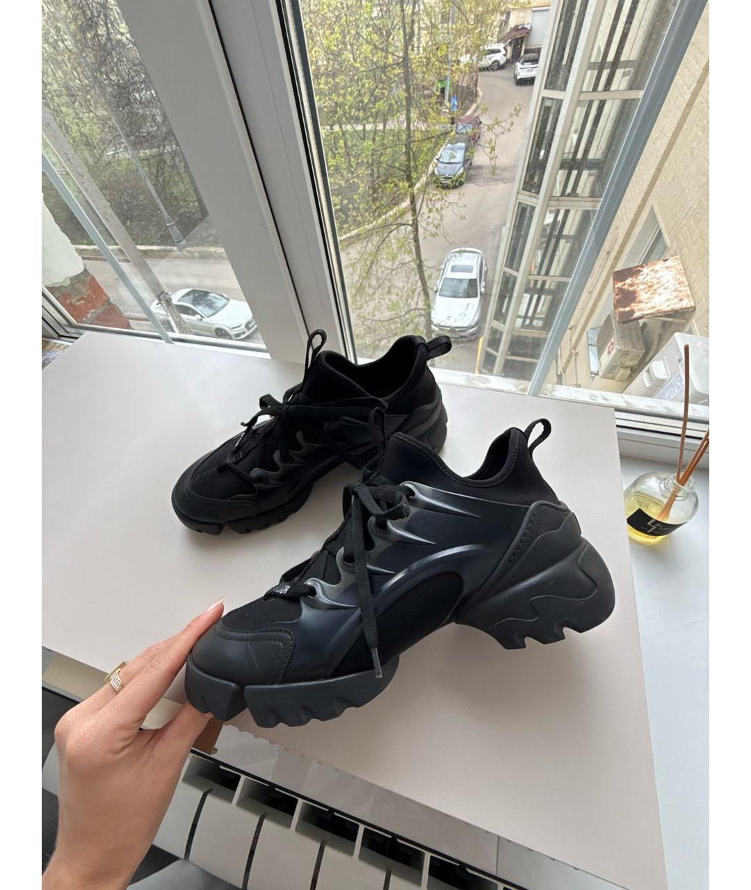 CHRISTIAN DIOR Черные кожаные кроссовки, фото 5