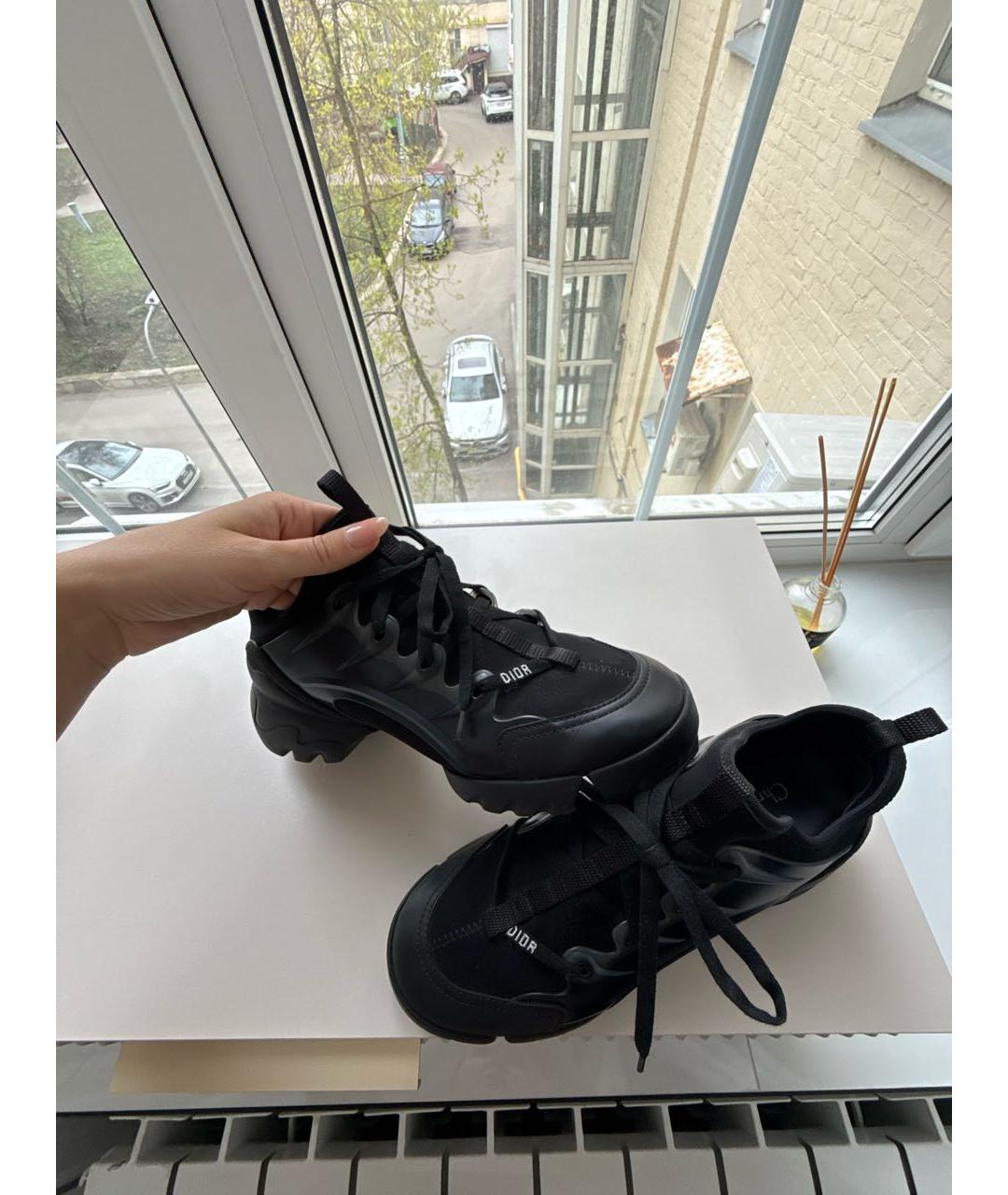 CHRISTIAN DIOR Черные кожаные кроссовки, фото 6