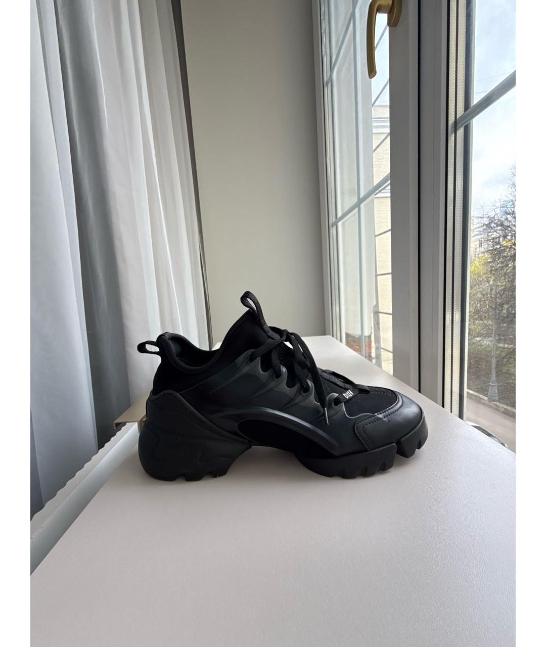 CHRISTIAN DIOR Черные кожаные кроссовки, фото 7