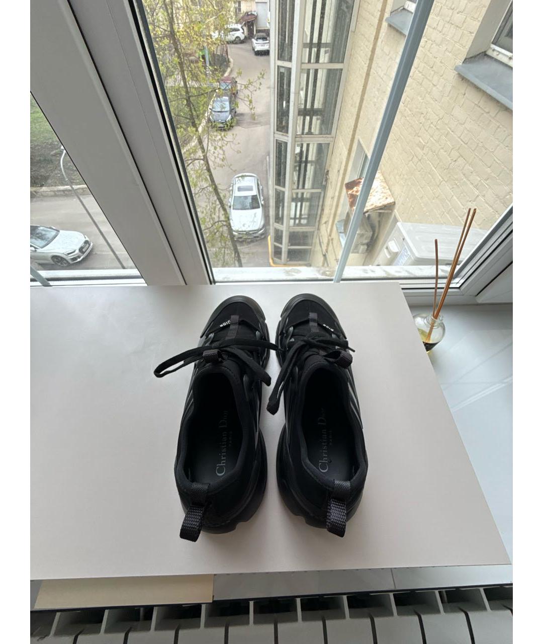 CHRISTIAN DIOR Черные кожаные кроссовки, фото 3