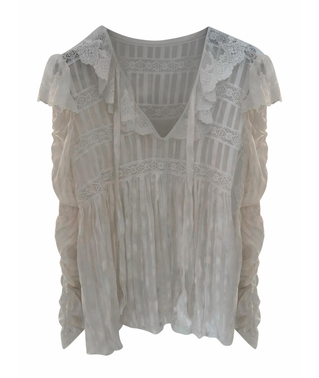 ZIMMERMANN Белая шелковая блузы, фото 6
