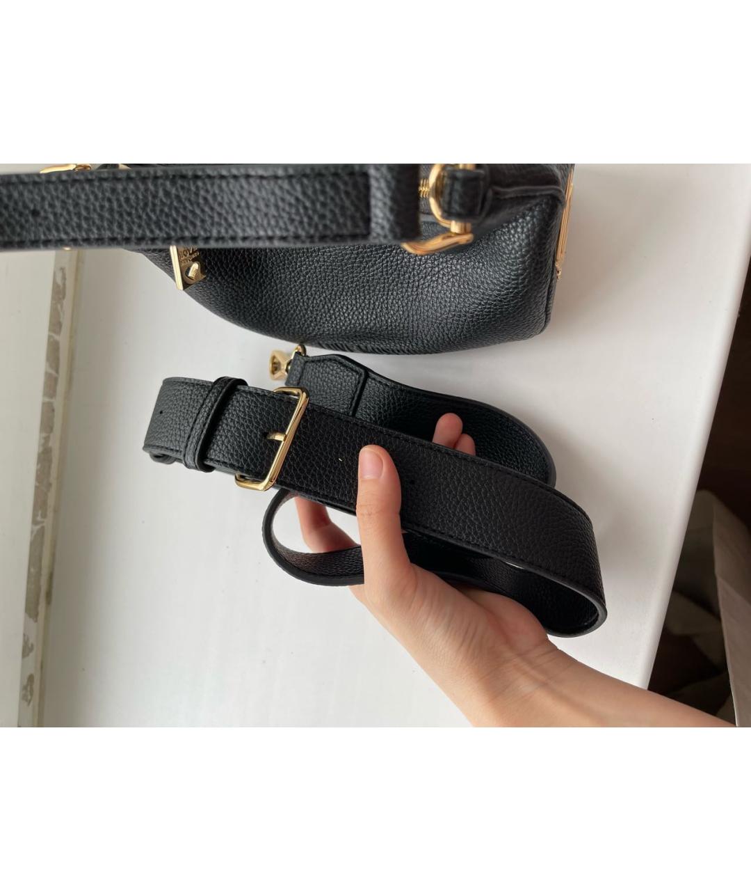 LOVE MOSCHINO Черная сумка с короткими ручками из искусственной кожи, фото 5