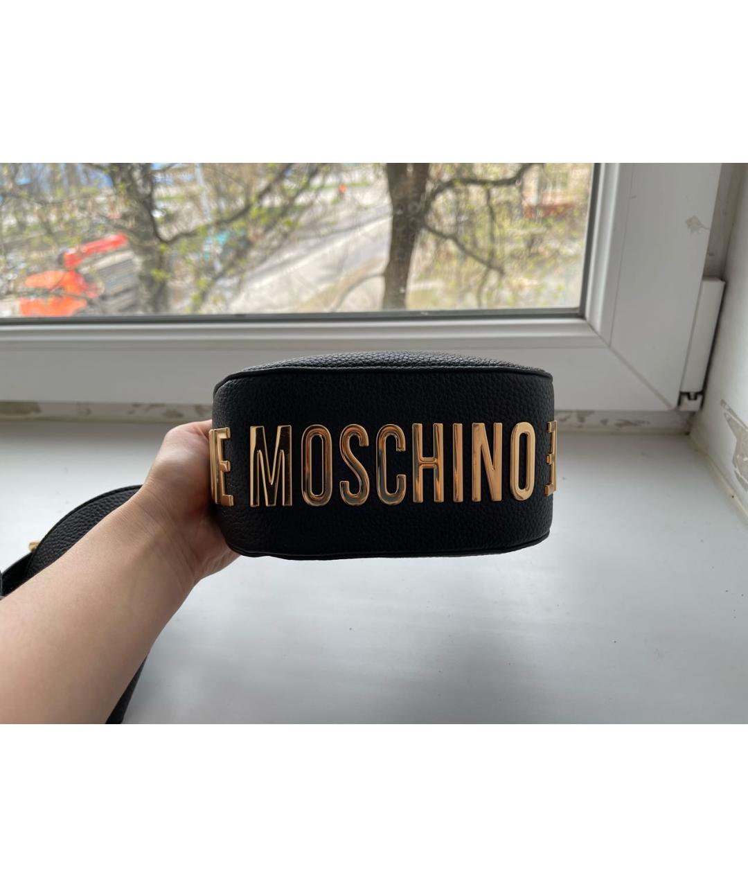 LOVE MOSCHINO Черная сумка с короткими ручками из искусственной кожи, фото 3