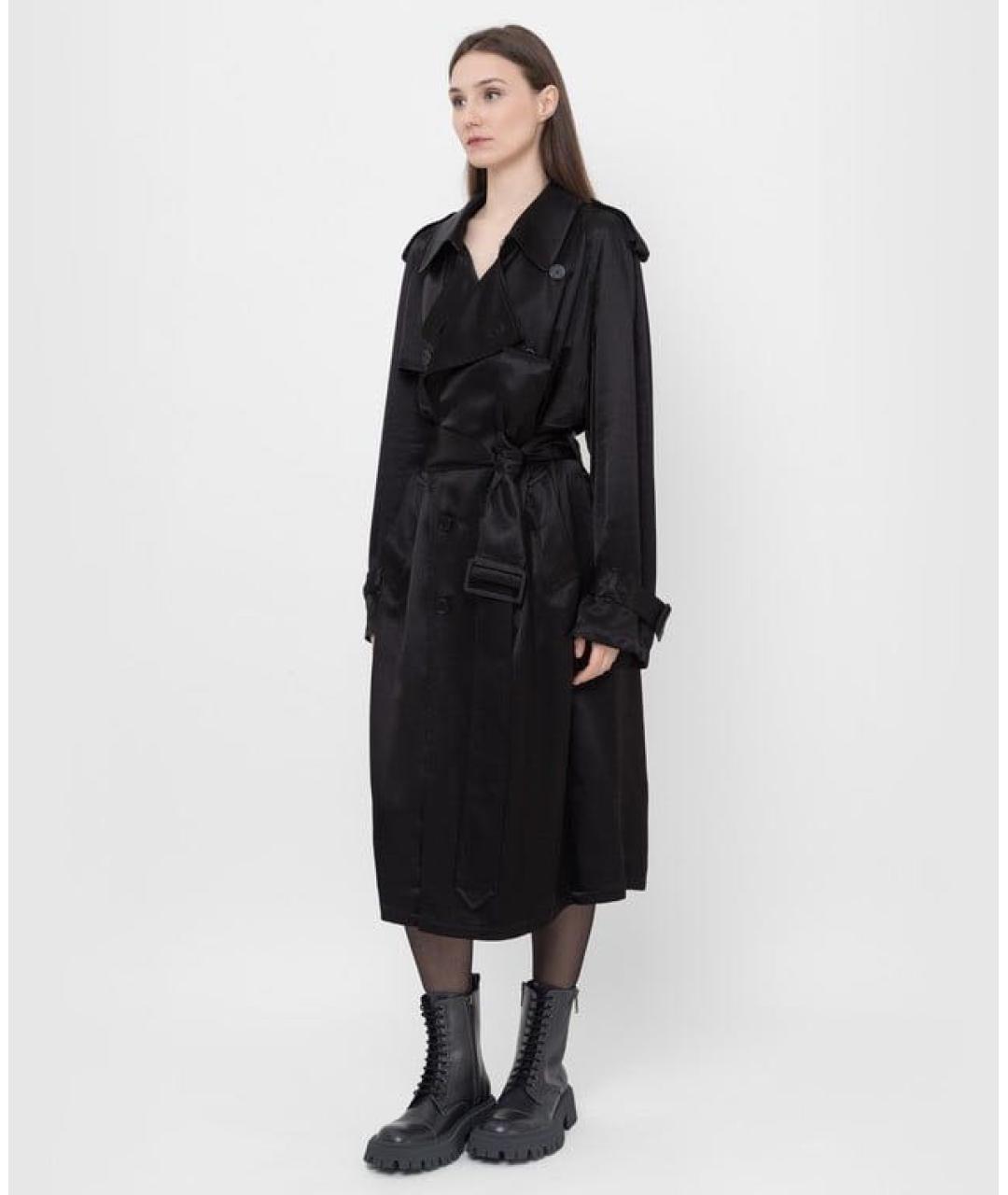 BALENCIAGA Черный тренч/плащ, фото 5