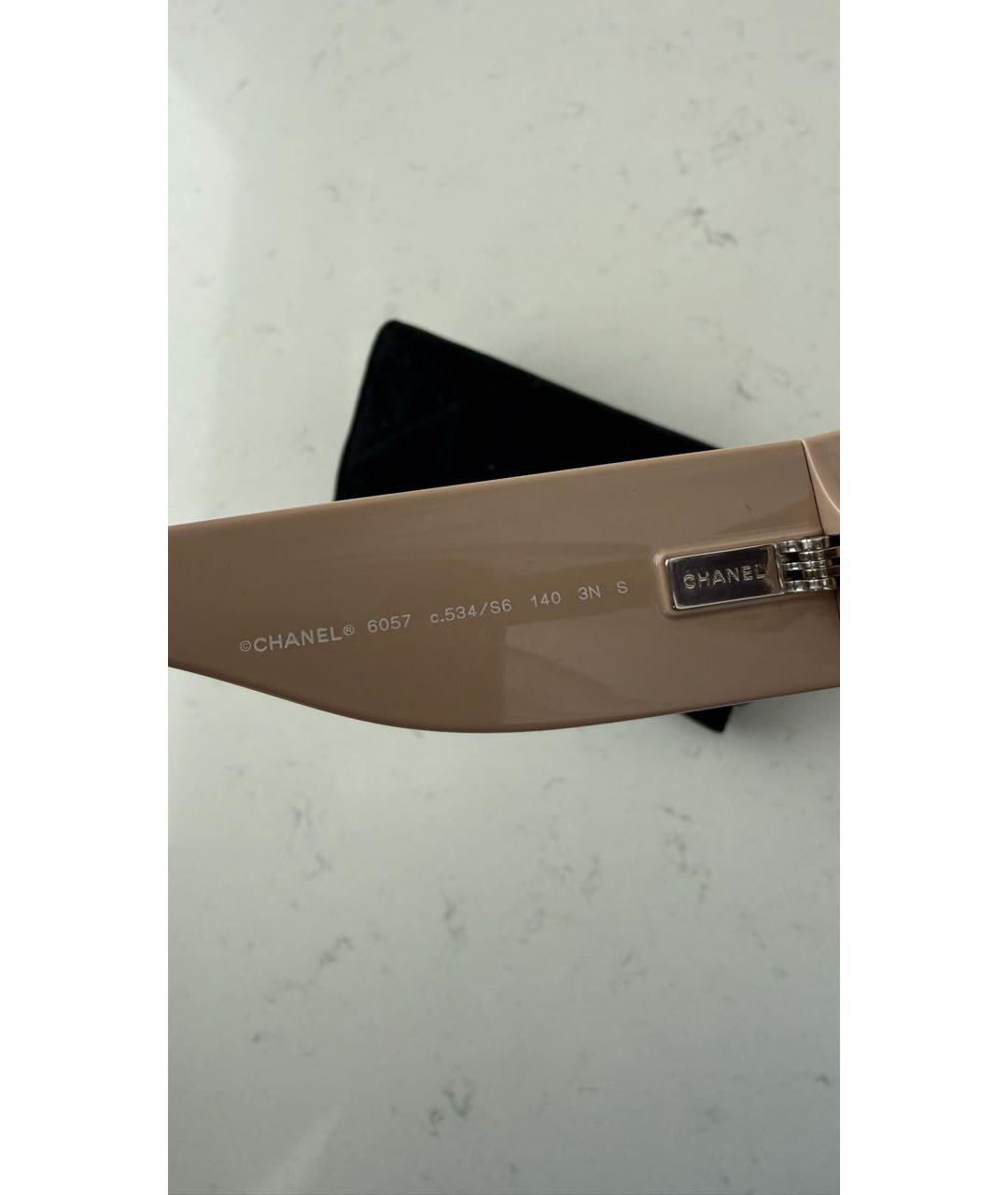 CHANEL Черные пластиковые солнцезащитные очки, фото 3