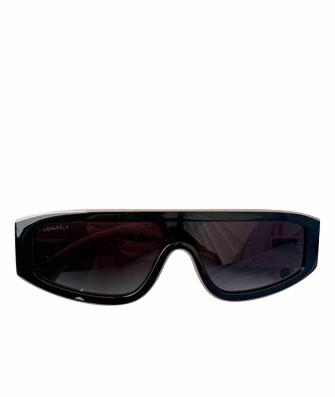 CHANEL Черные пластиковые солнцезащитные очки, фото 5