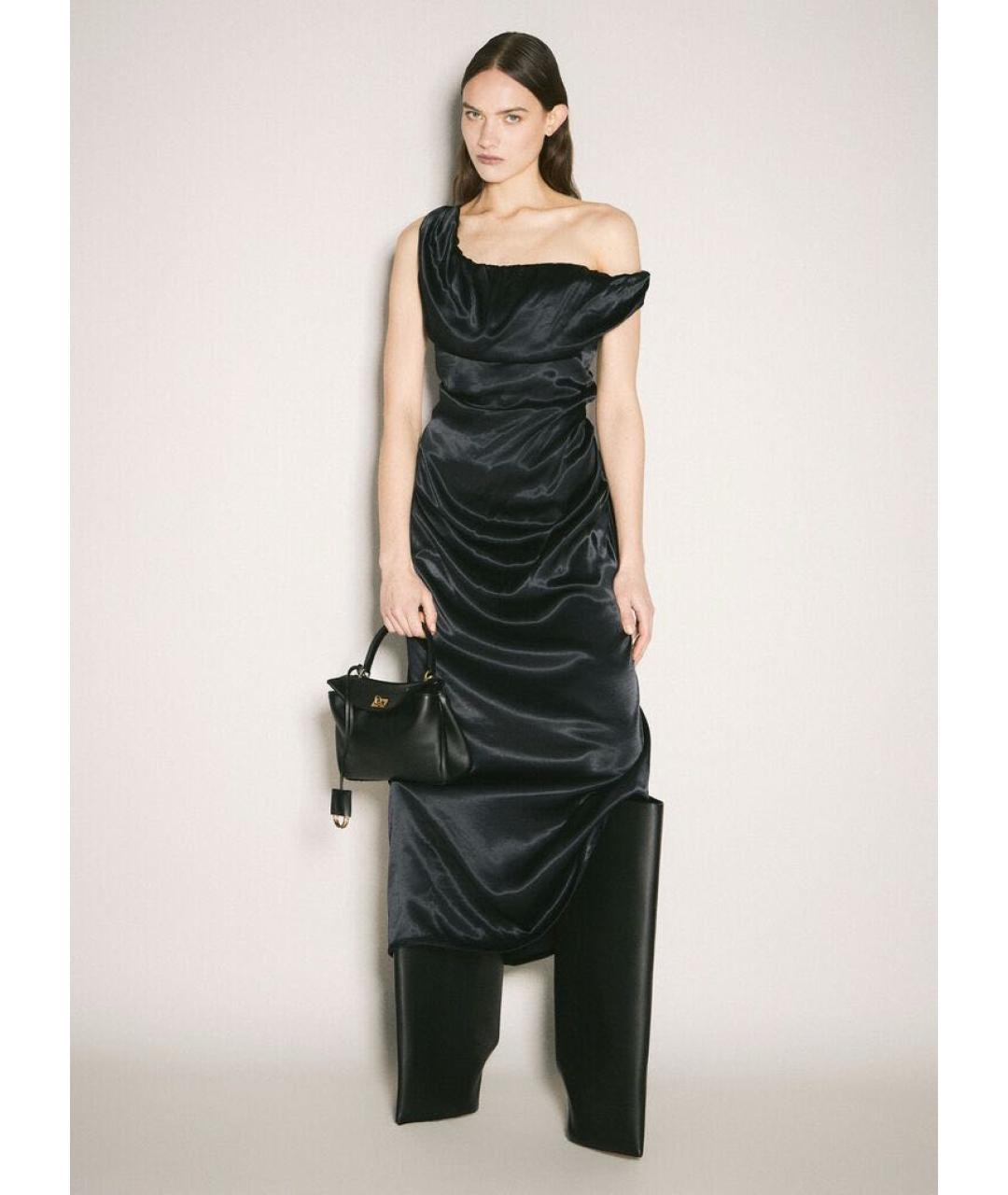 BALENCIAGA Черная кожаная сумка с короткими ручками, фото 7