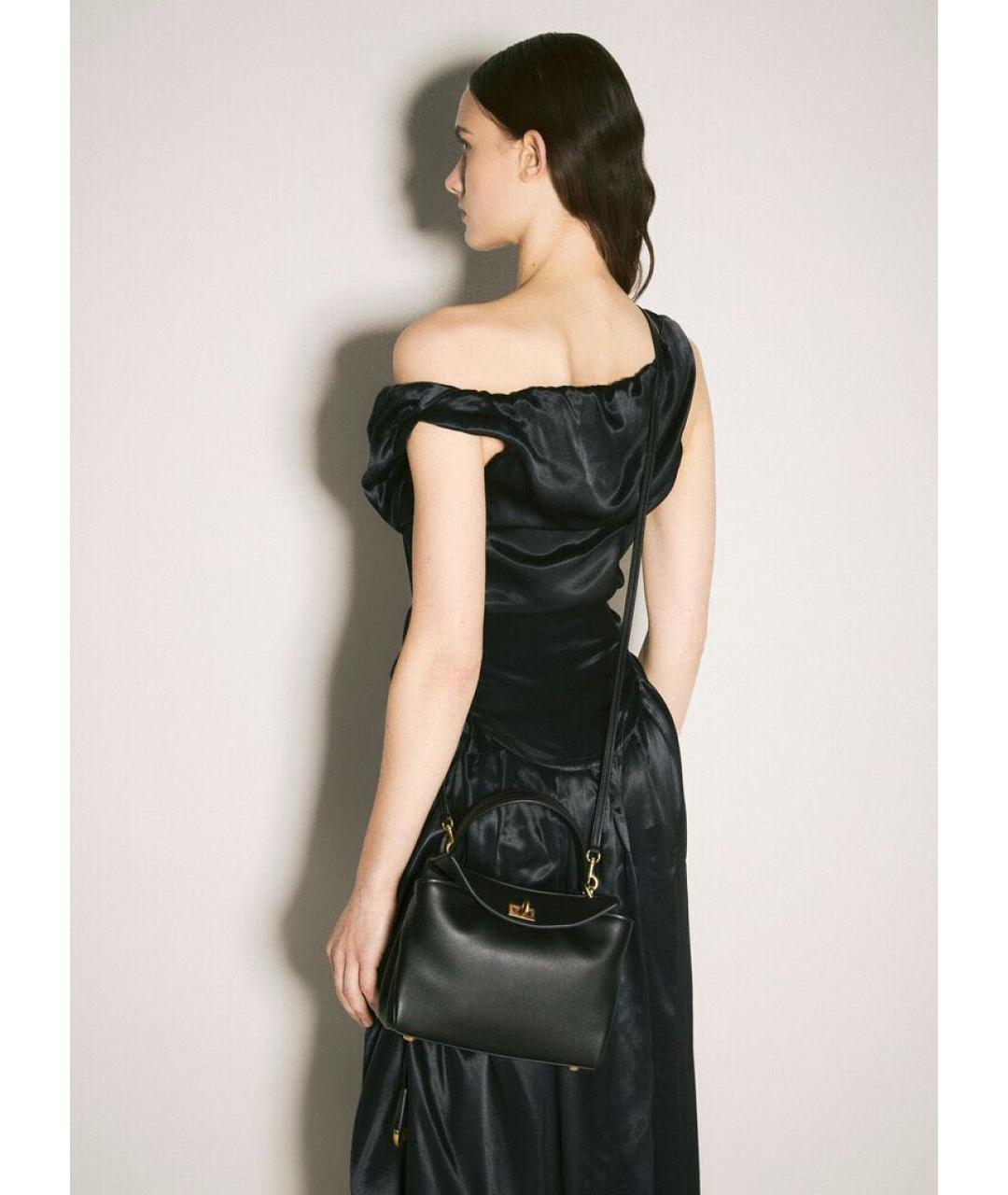 BALENCIAGA Черная кожаная сумка с короткими ручками, фото 6