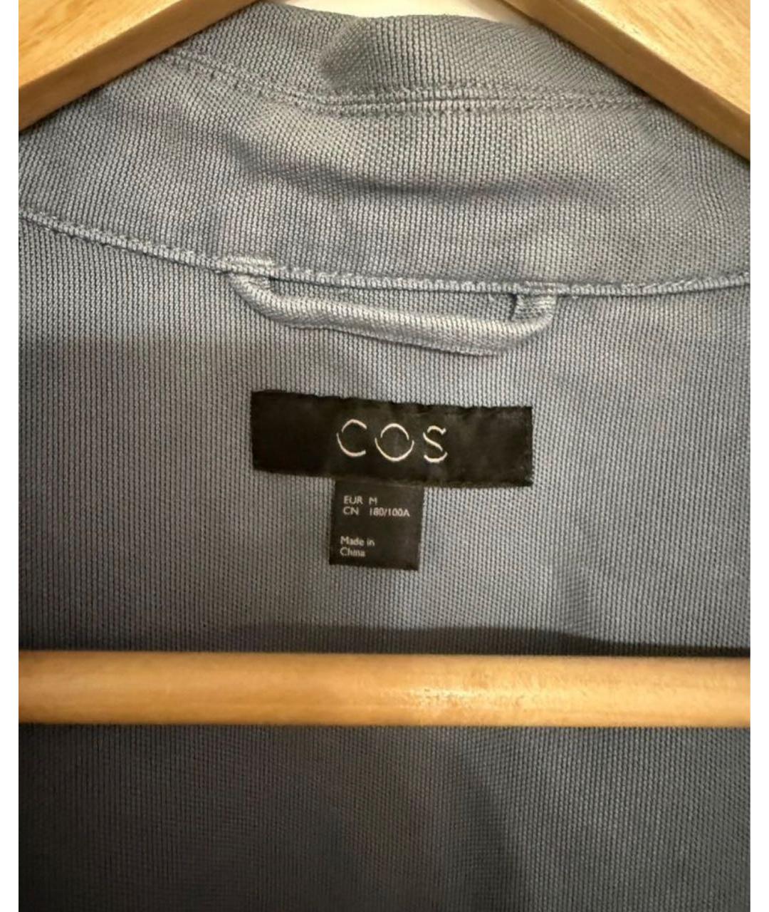 COS Серая хлопко-лиоцелловая кэжуал рубашка, фото 3