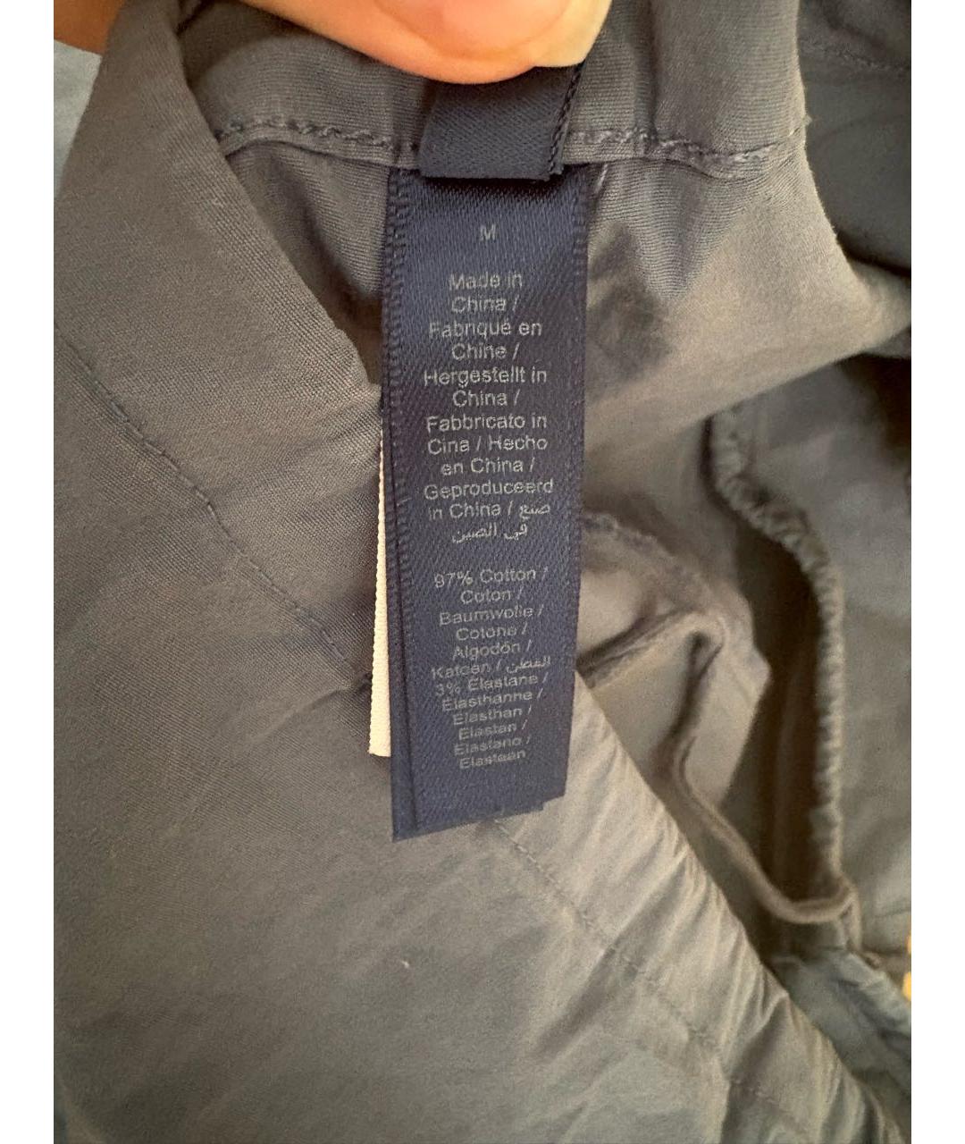 SKIMS Синие хлопковые брюки широкие, фото 6