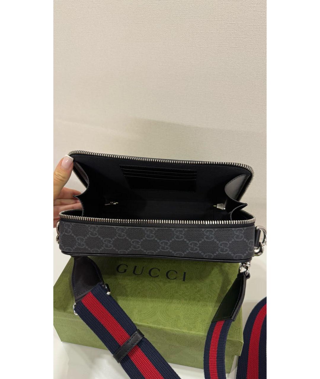 GUCCI Черная сумка на плечо, фото 4