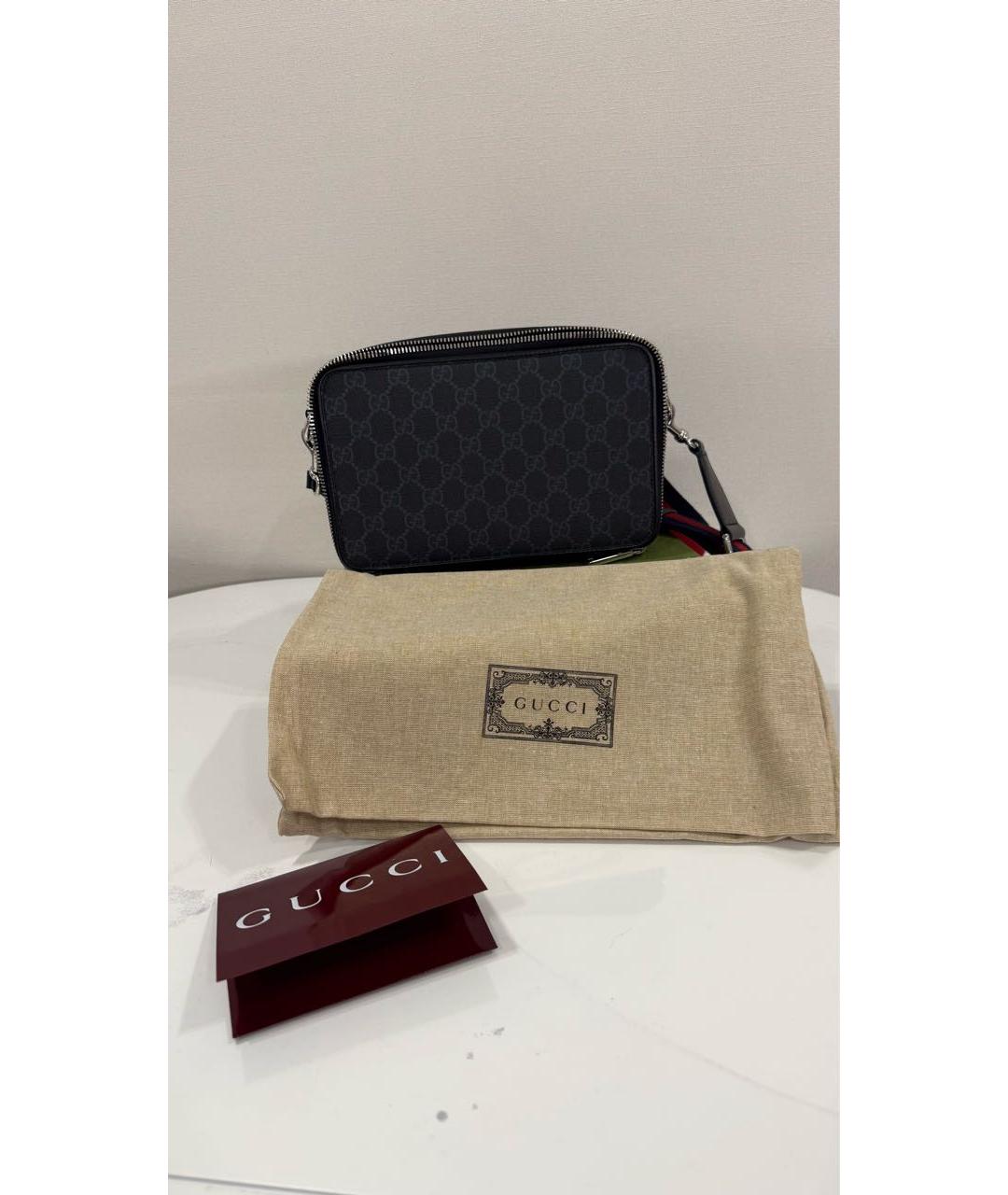 GUCCI Черная сумка на плечо, фото 2