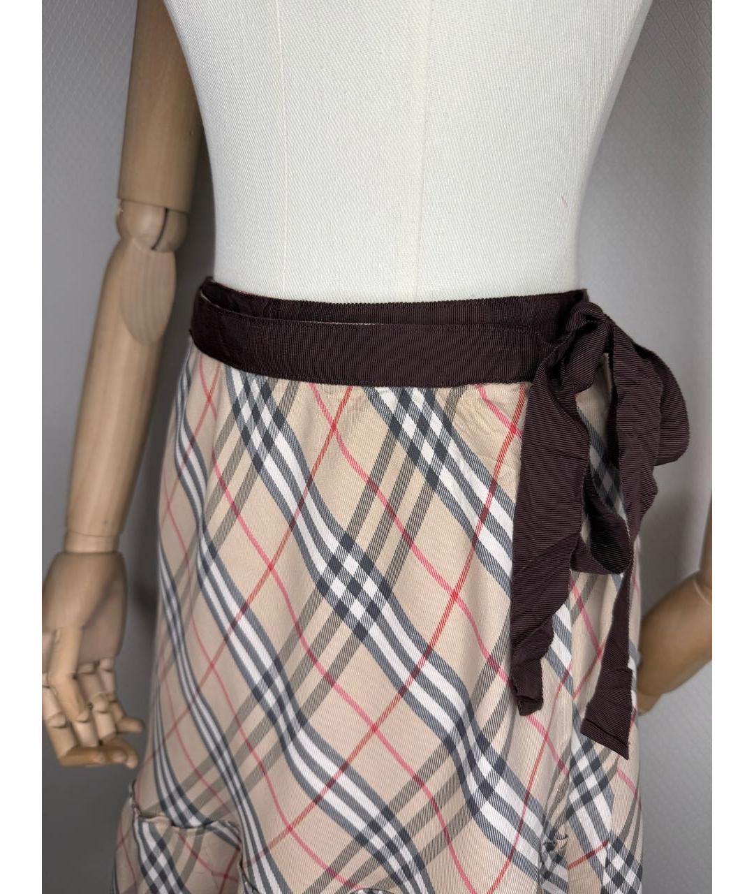 BURBERRY Мульти юбка мини, фото 3