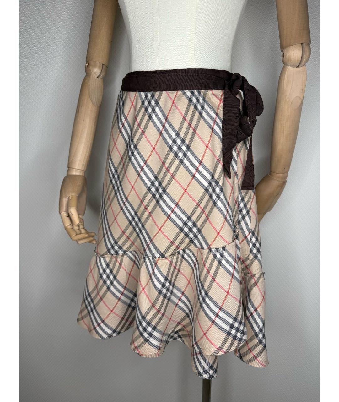 BURBERRY Мульти юбка мини, фото 9