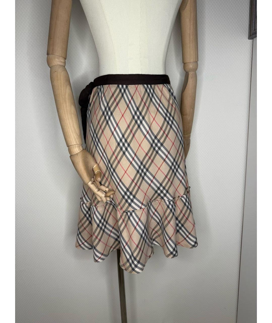 BURBERRY Мульти юбка мини, фото 6