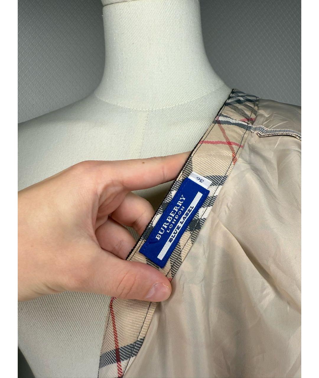 BURBERRY Мульти юбка мини, фото 7