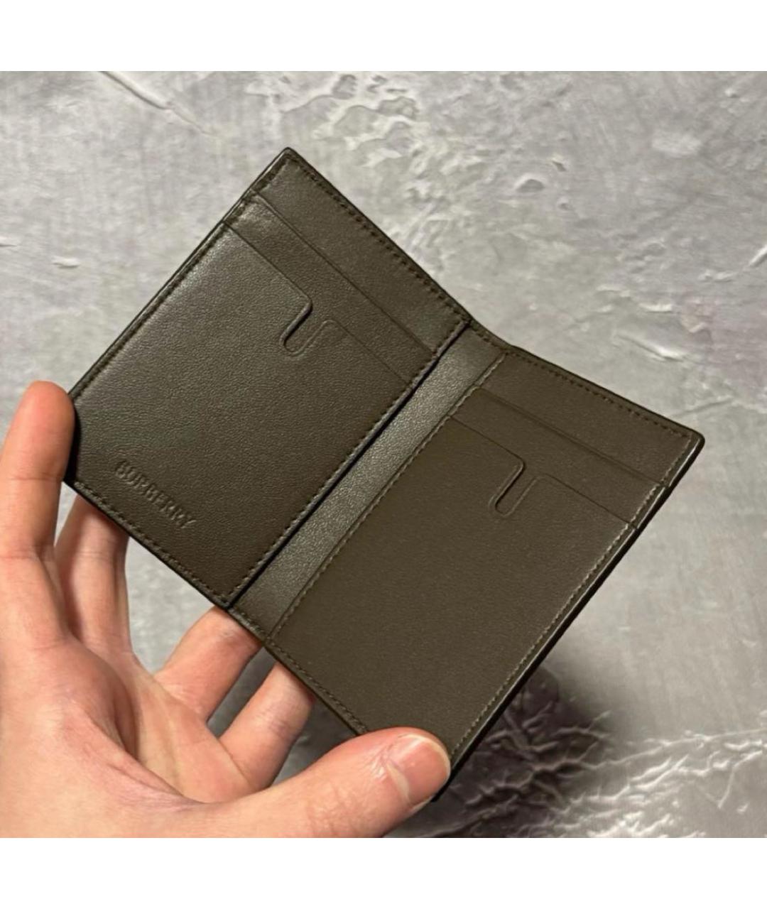 BURBERRY Коричневый кожаный кардхолдер, фото 6