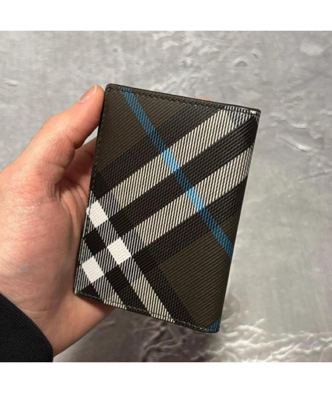 BURBERRY Коричневый кожаный кардхолдер, фото 3