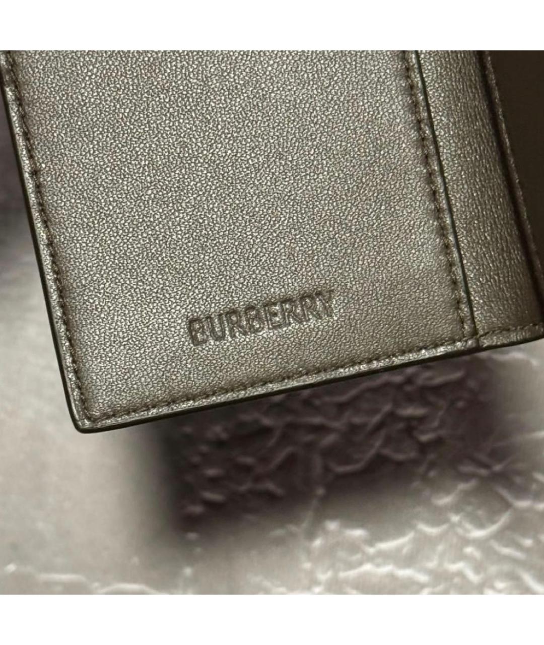 BURBERRY Коричневый кожаный кардхолдер, фото 7