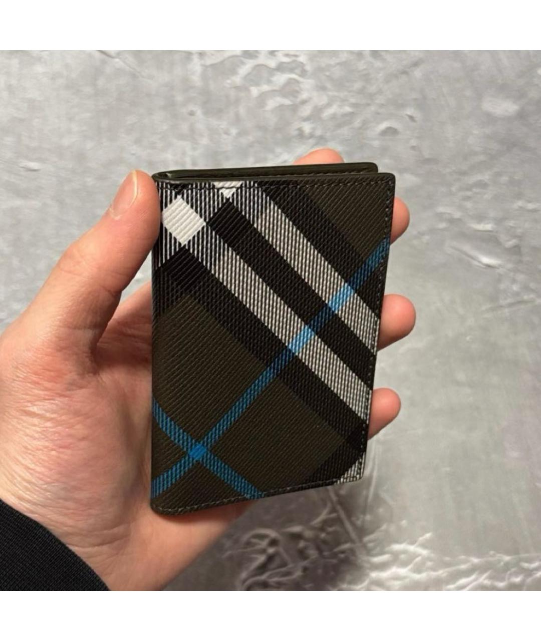 BURBERRY Коричневый кожаный кардхолдер, фото 4