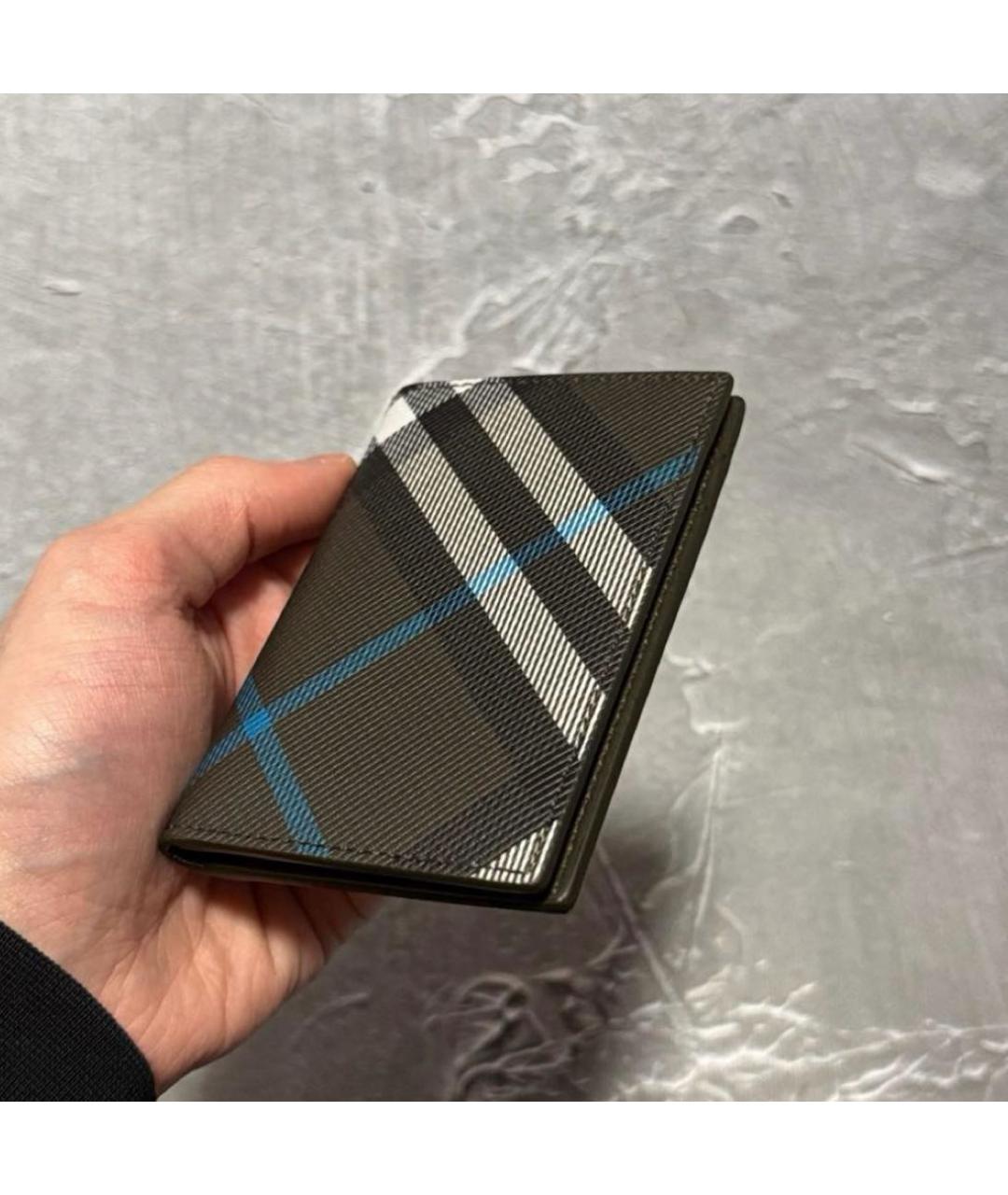 BURBERRY Коричневый кожаный кардхолдер, фото 5