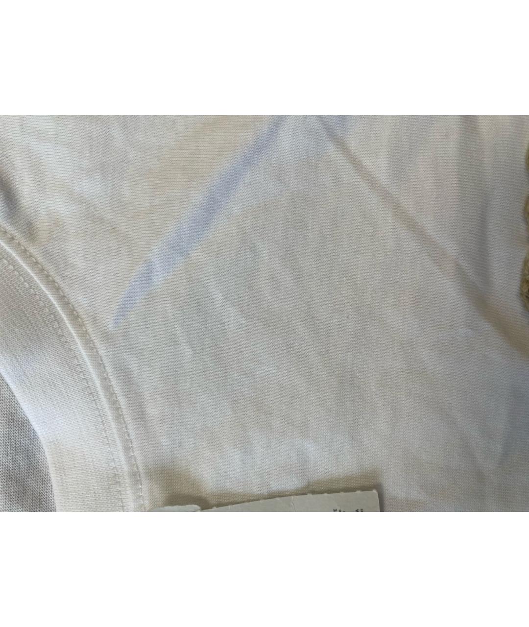 LOEWE Белая хлопковая футболка, фото 4