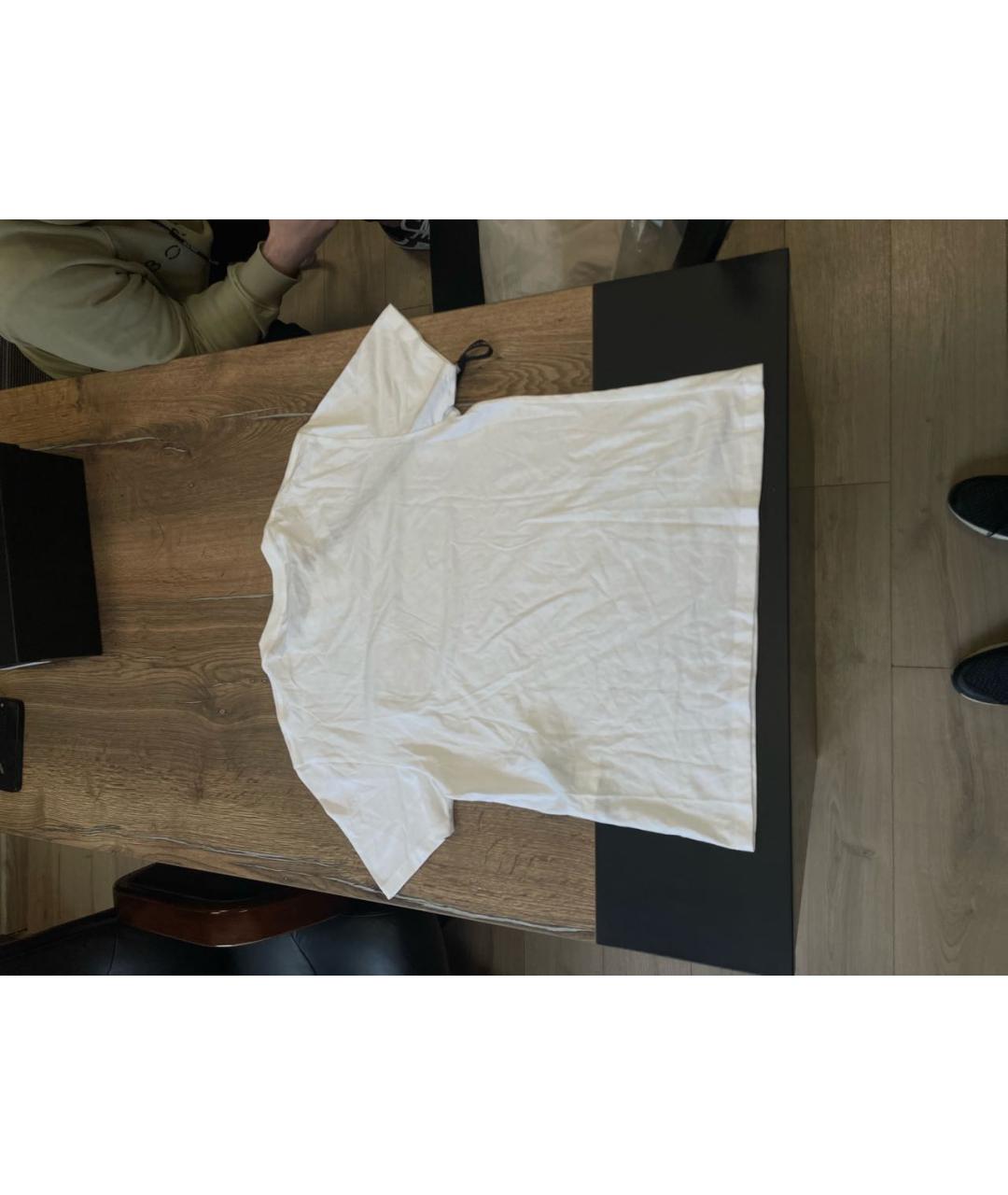 LOEWE Белая хлопковая футболка, фото 2