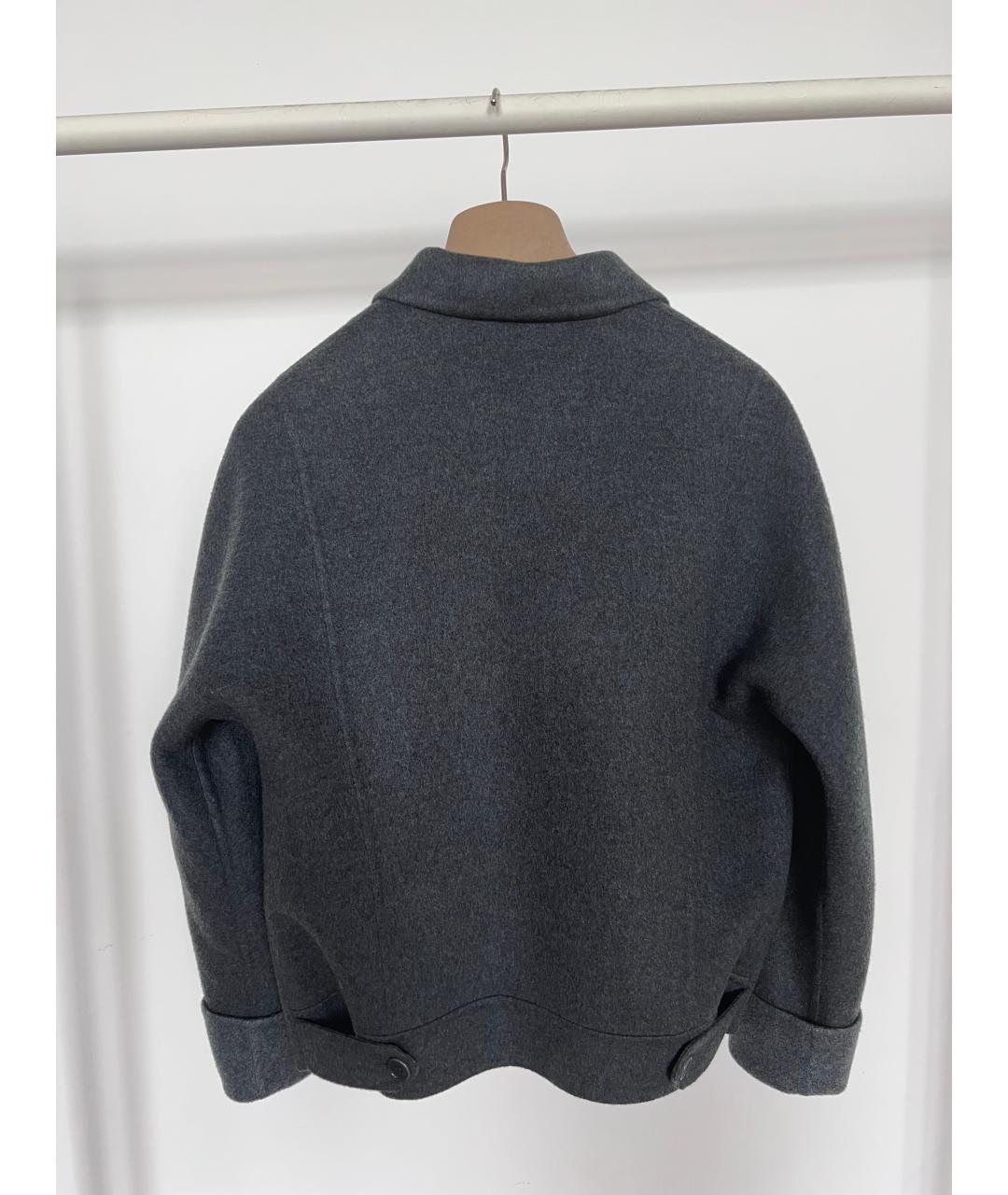 LORO PIANA Серый кашемировый жакет/пиджак, фото 2