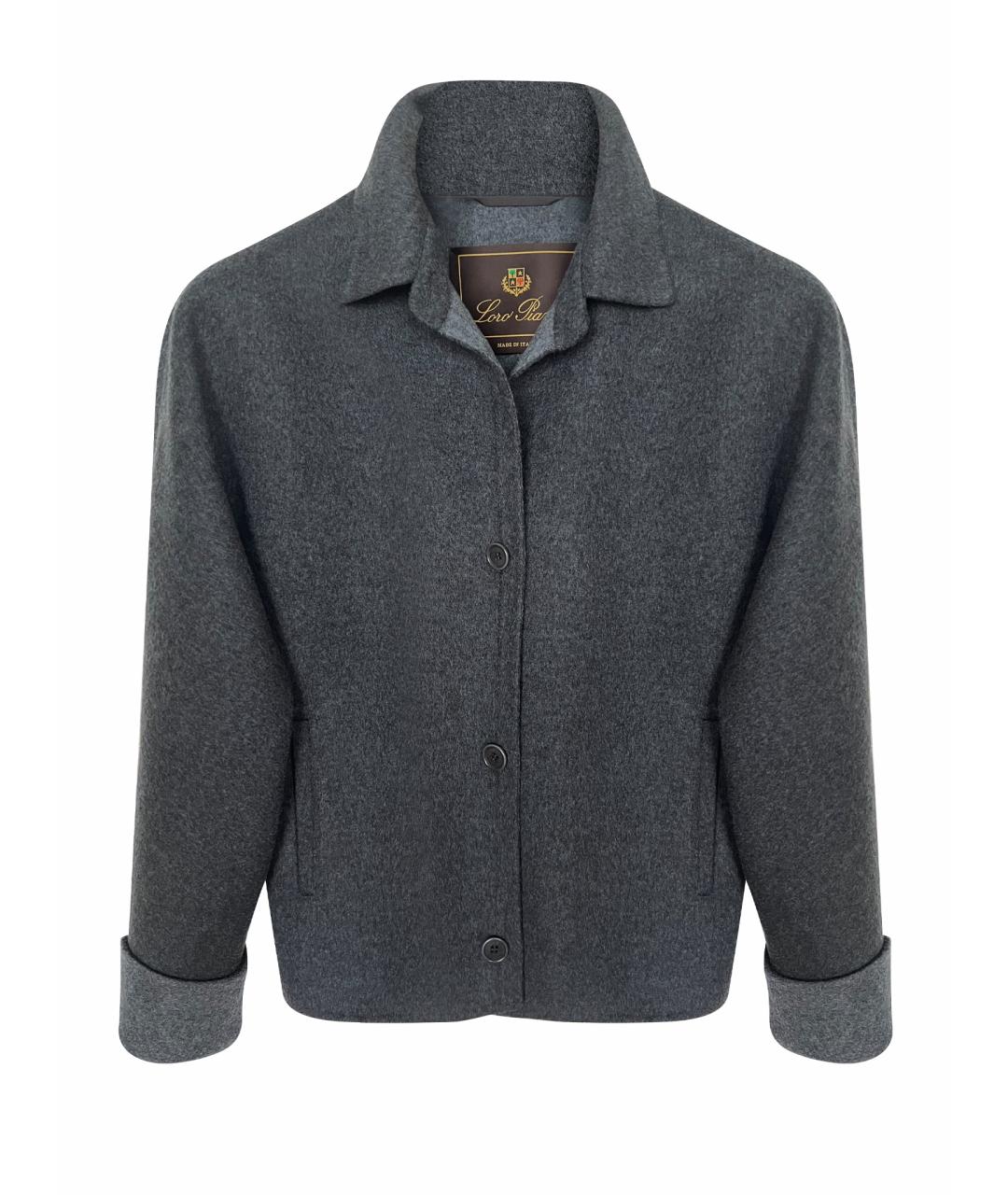 LORO PIANA Серый кашемировый жакет/пиджак, фото 1