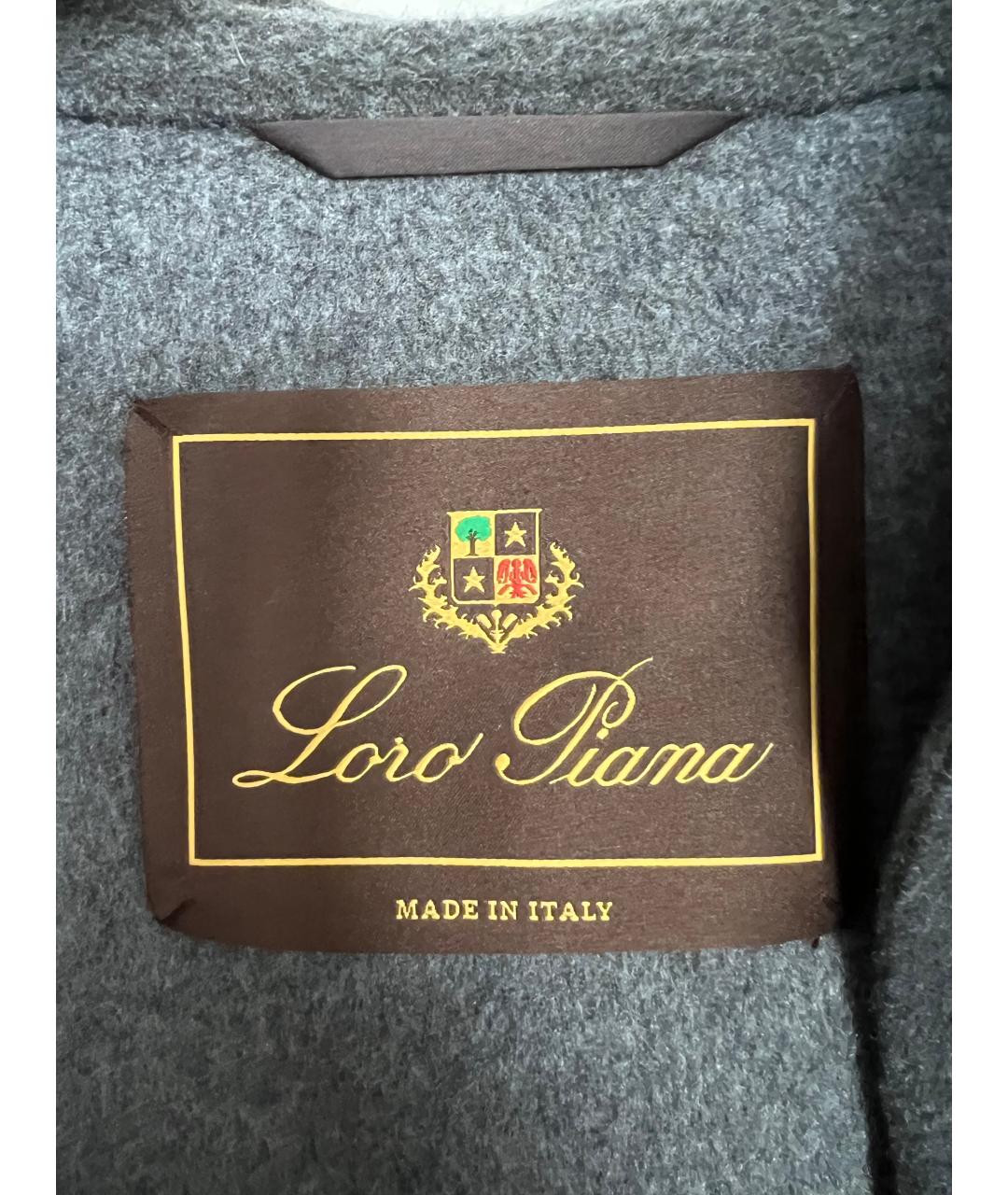 LORO PIANA Серый кашемировый жакет/пиджак, фото 5