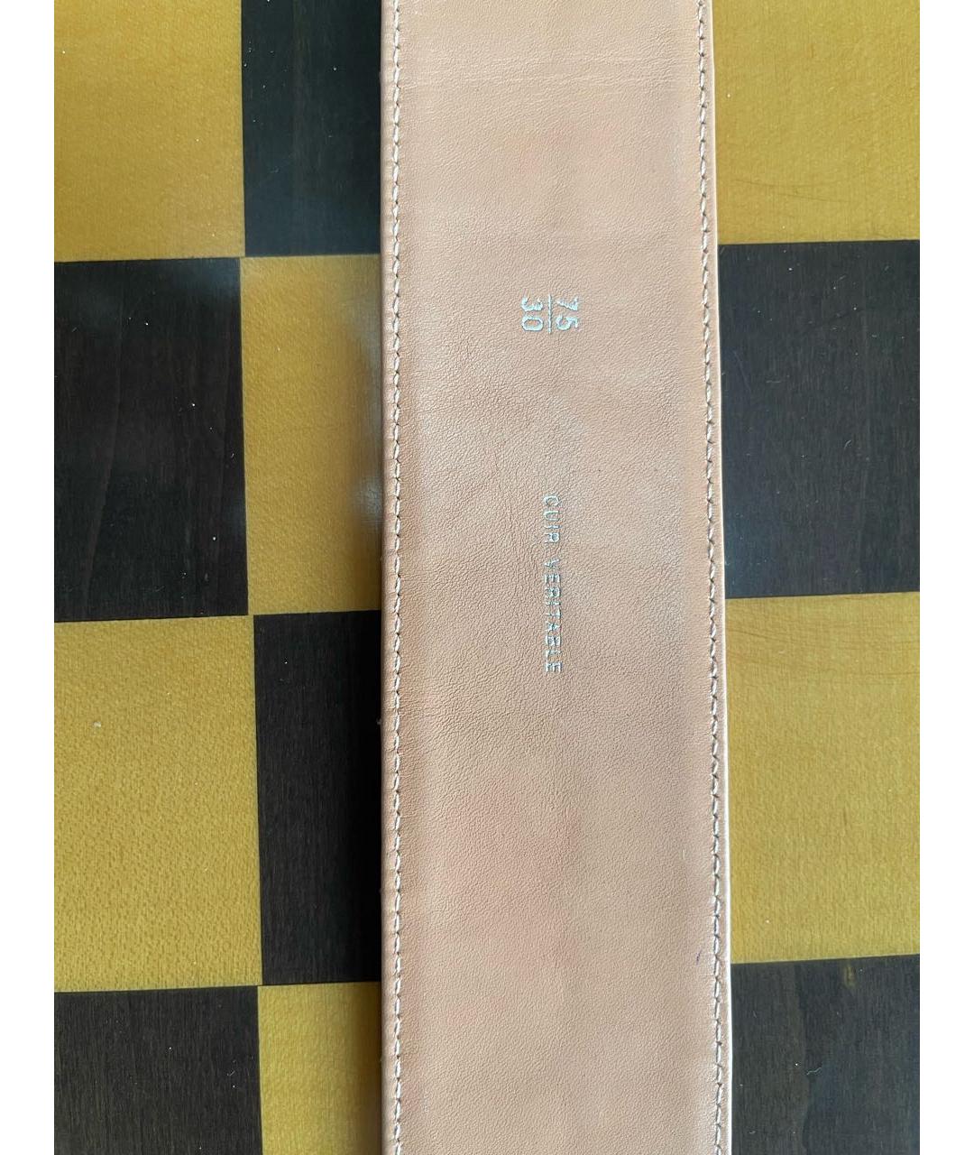 CHANEL Розовый кожаный ремень, фото 7