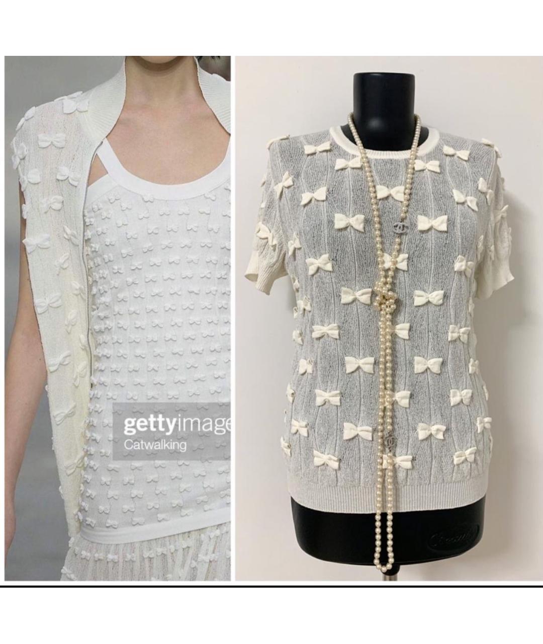 CHANEL Белый джемпер / свитер, фото 3