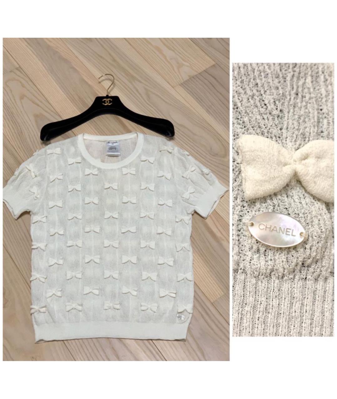 CHANEL Белый джемпер / свитер, фото 4