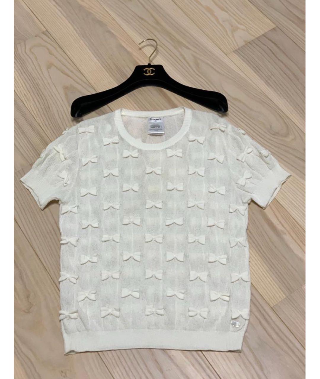 CHANEL Белый джемпер / свитер, фото 8