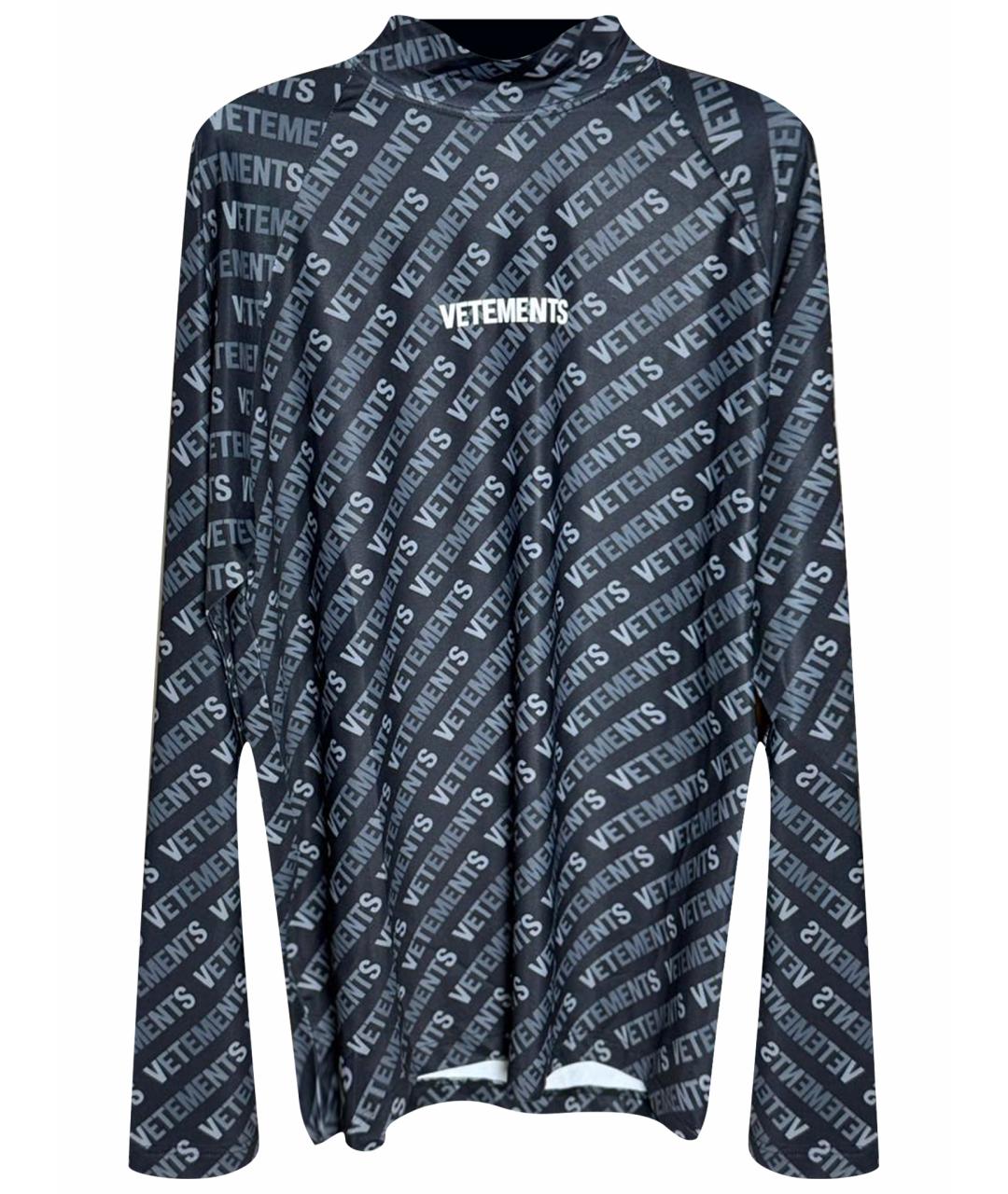 VETEMENTS Черная водолазка, фото 1