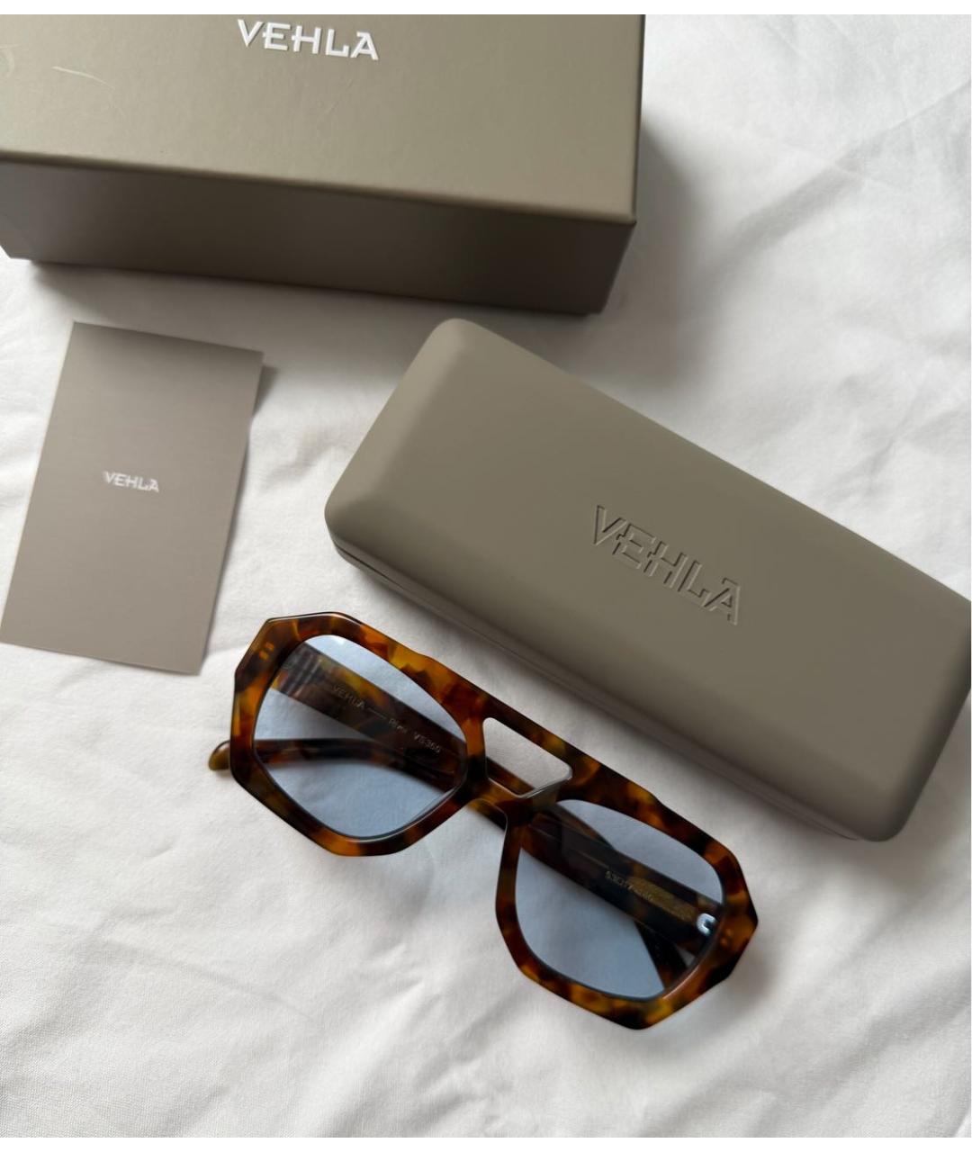Vehla Коричневые пластиковые солнцезащитные очки, фото 2