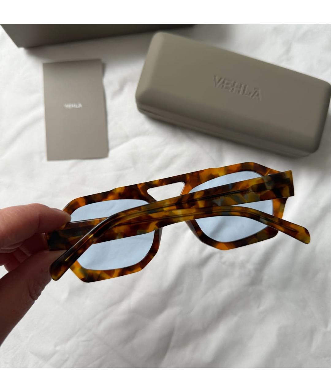 Vehla Коричневые пластиковые солнцезащитные очки, фото 5