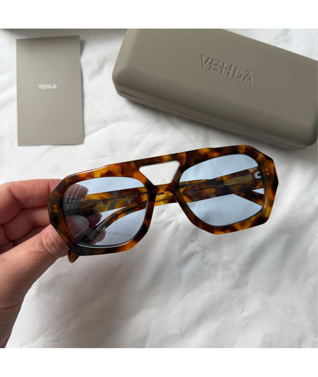 Vehla Коричневые пластиковые солнцезащитные очки, фото 4